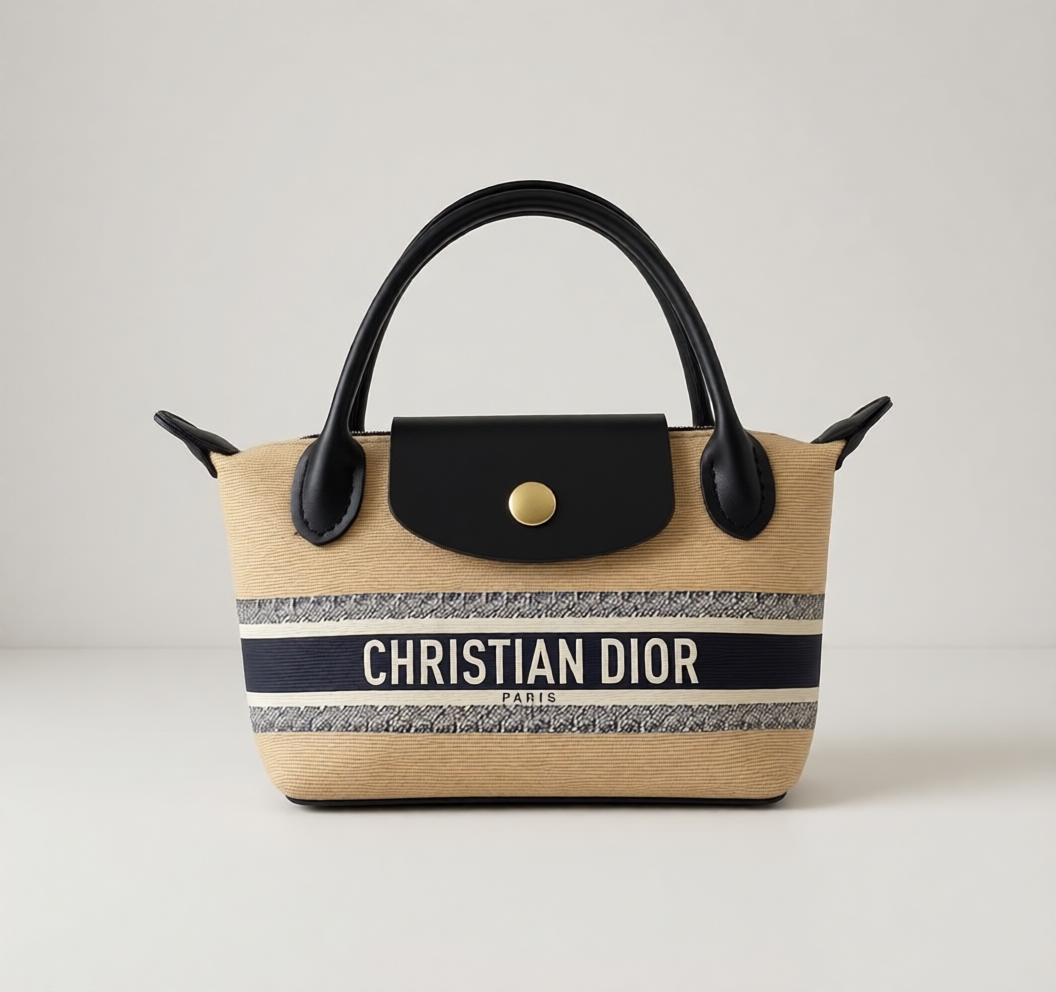 Upcycled Dior Dust Bag Dumpling Bag