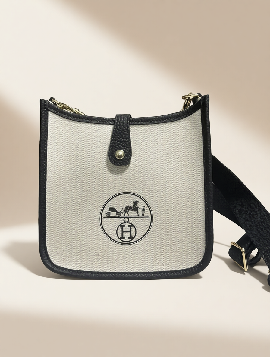 Upcycled Hermès Dust Bag Crossbody Bag