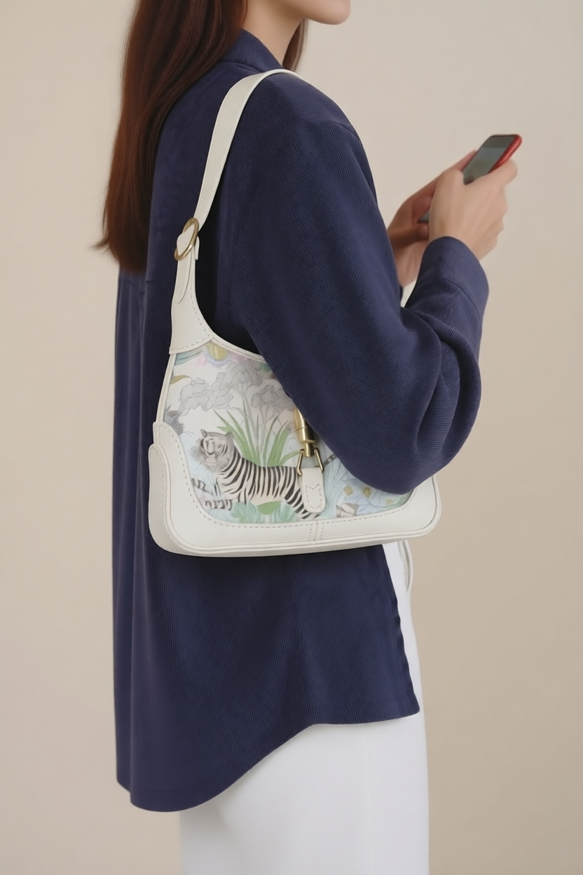 Upcycled Gucci Dust Bag Shoulder Bag