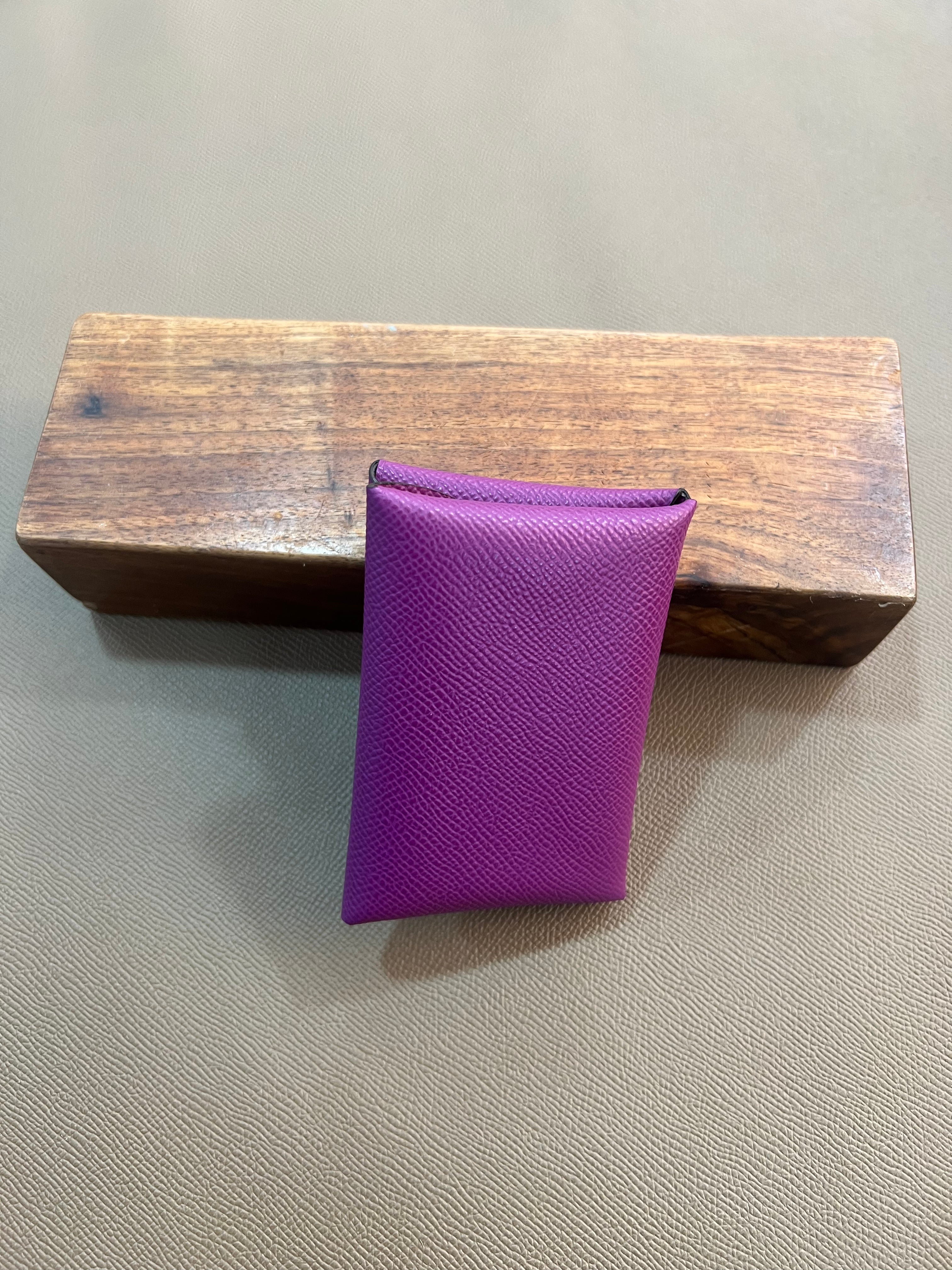 Classic Envelope Card Holder – Epsom Leather