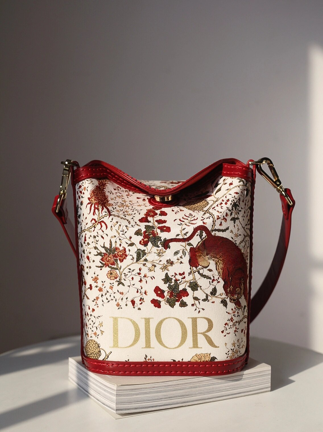 Upcycled Dior Dust Bag Bucket Bag