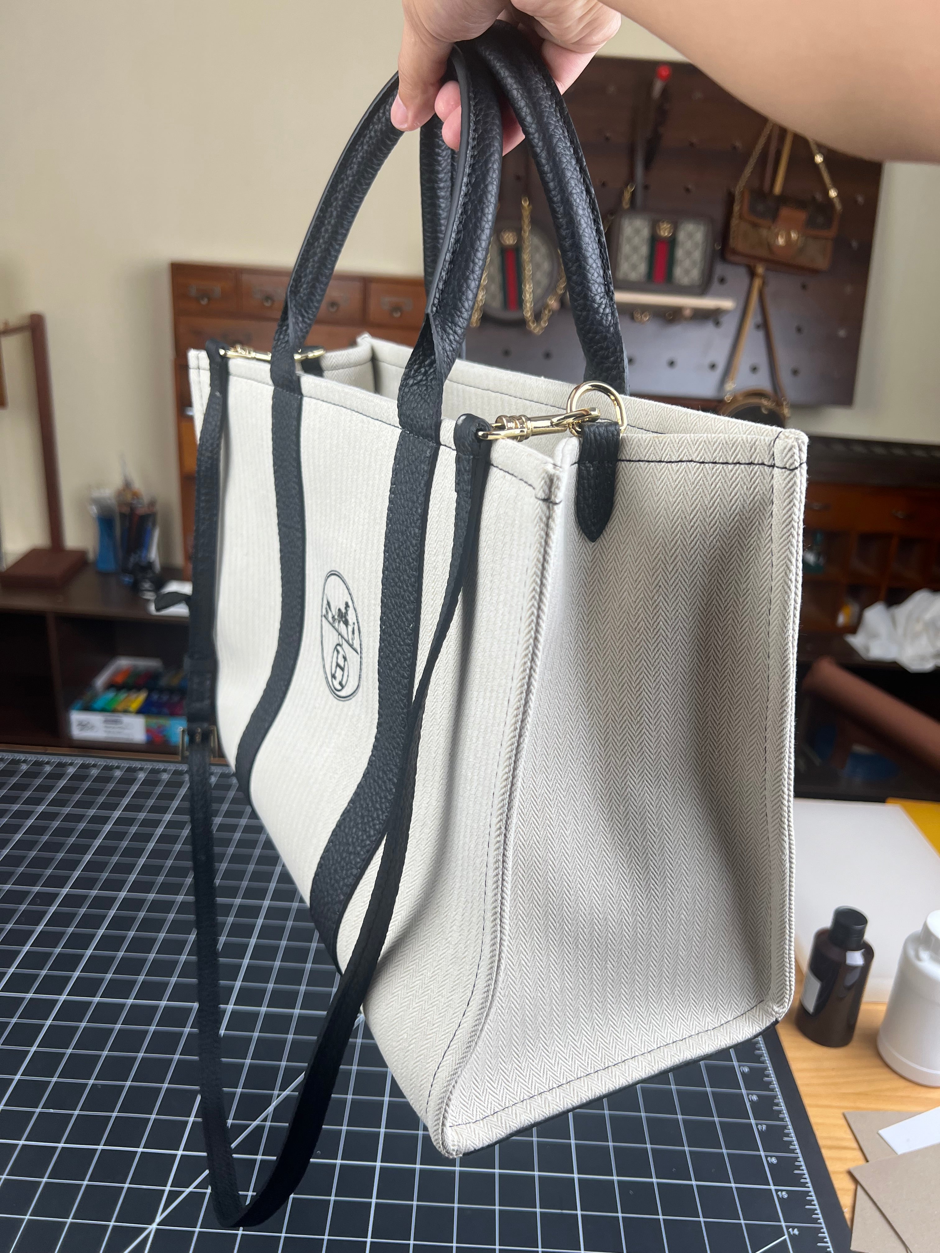 Upcycled Hermès Dust Bag Large Tote