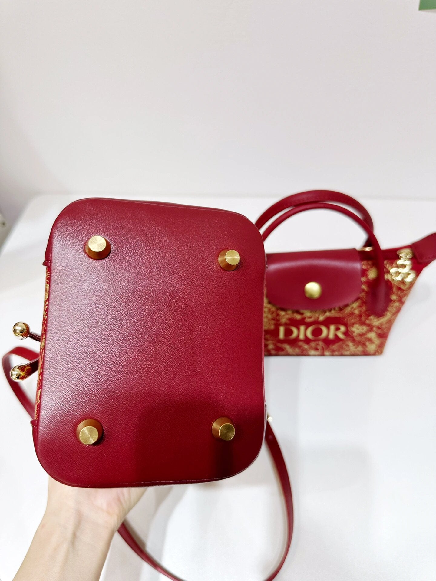 Upcycled Dior Dust Bag Bucket Bag