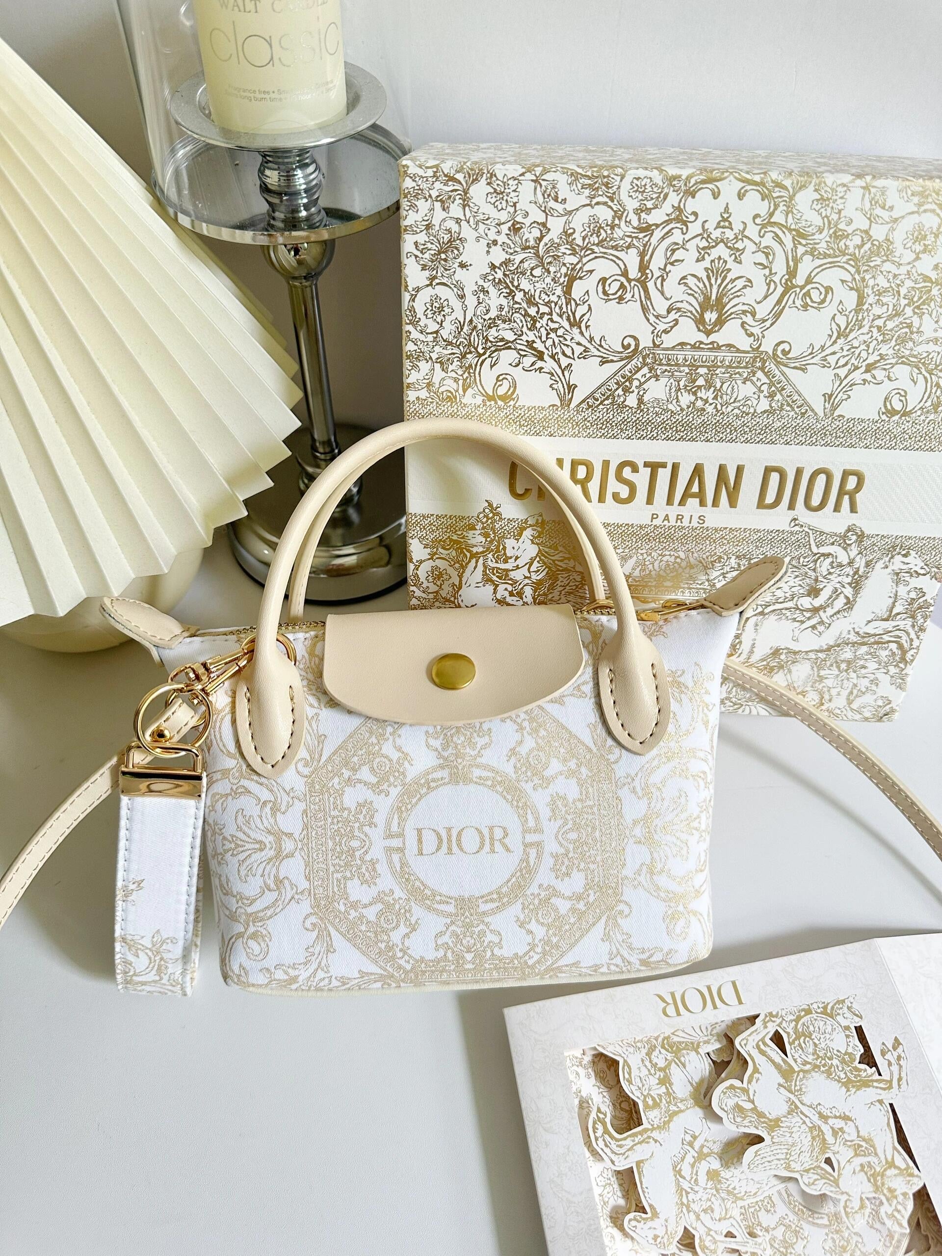 Upcycled Dior Dust Bag Dumpling Bag