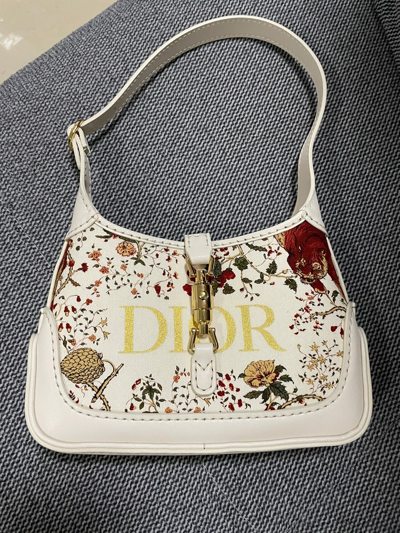 Upcycled Dior Dust Bag Hobo Bag