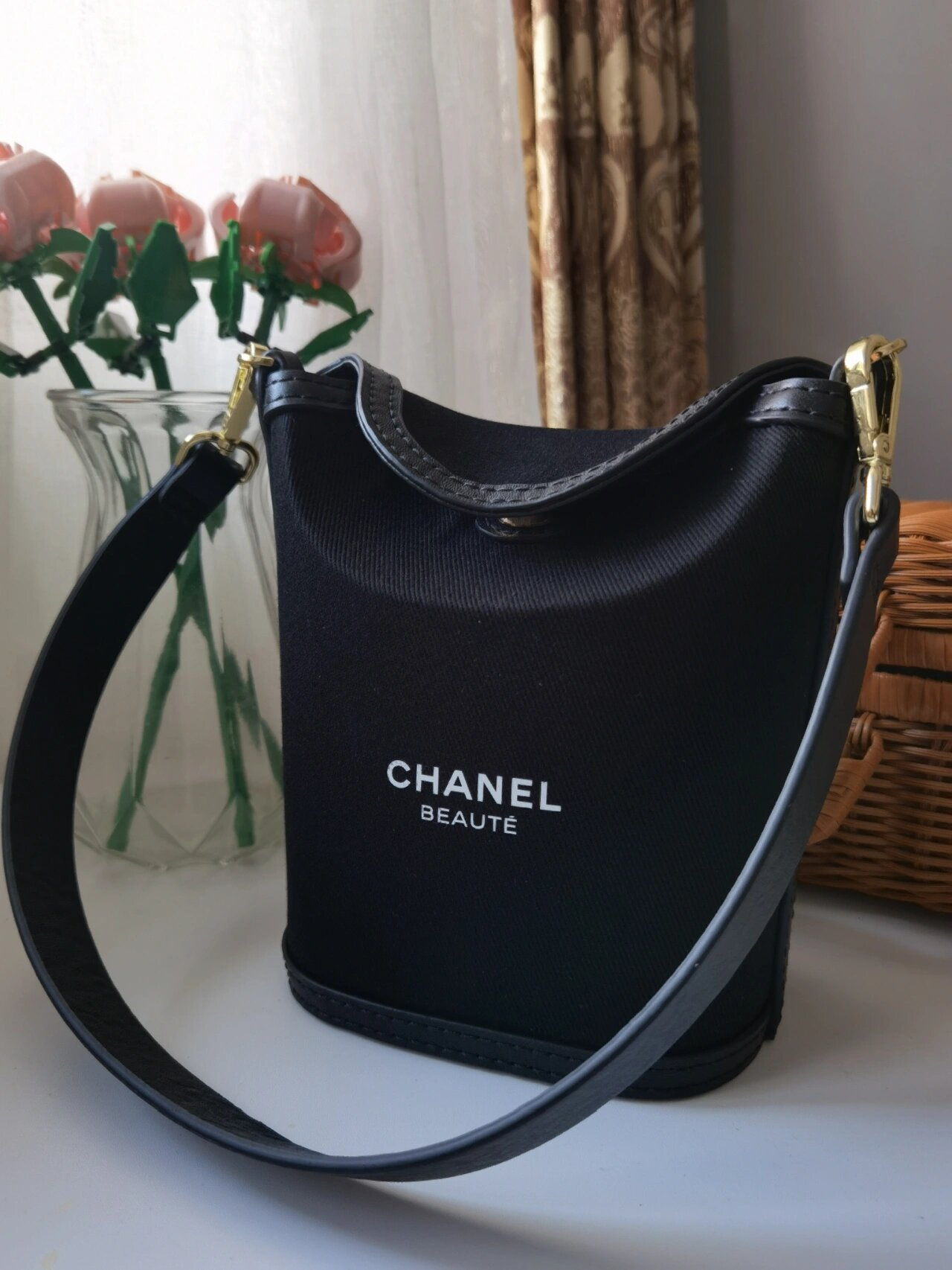 Upcycled Chanel Beauté Bucket Bag