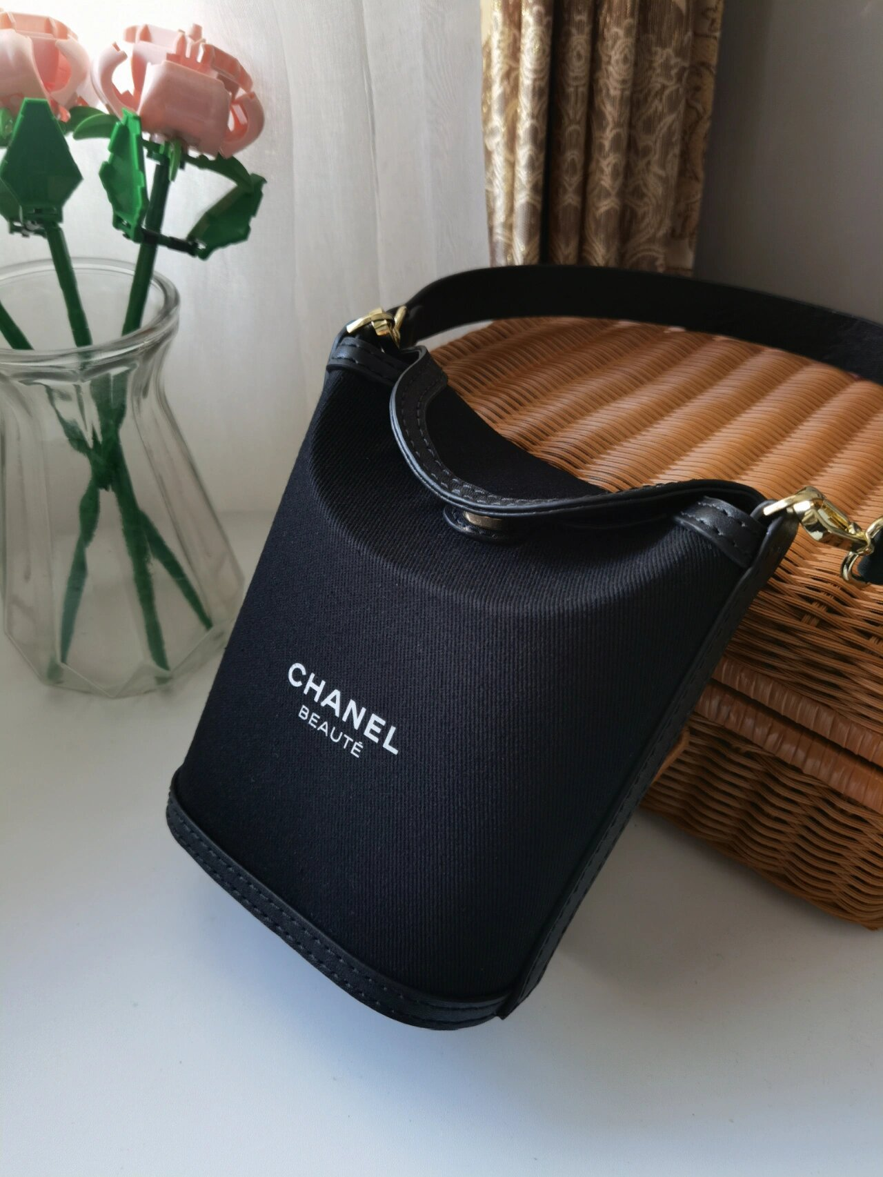 Upcycled Chanel Beauté Bucket Bag