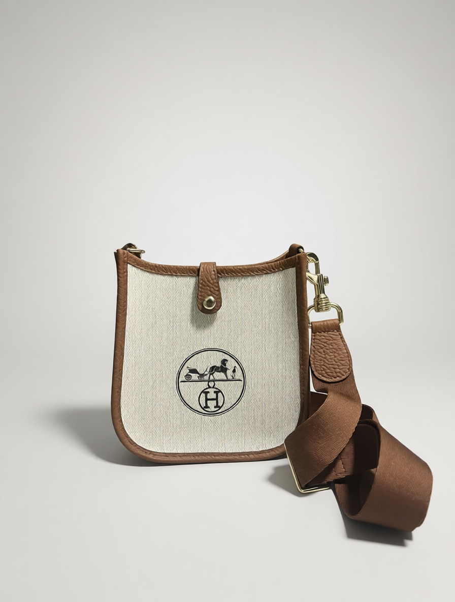 Upcycled Hermès Dust Bag Crossbody Bag