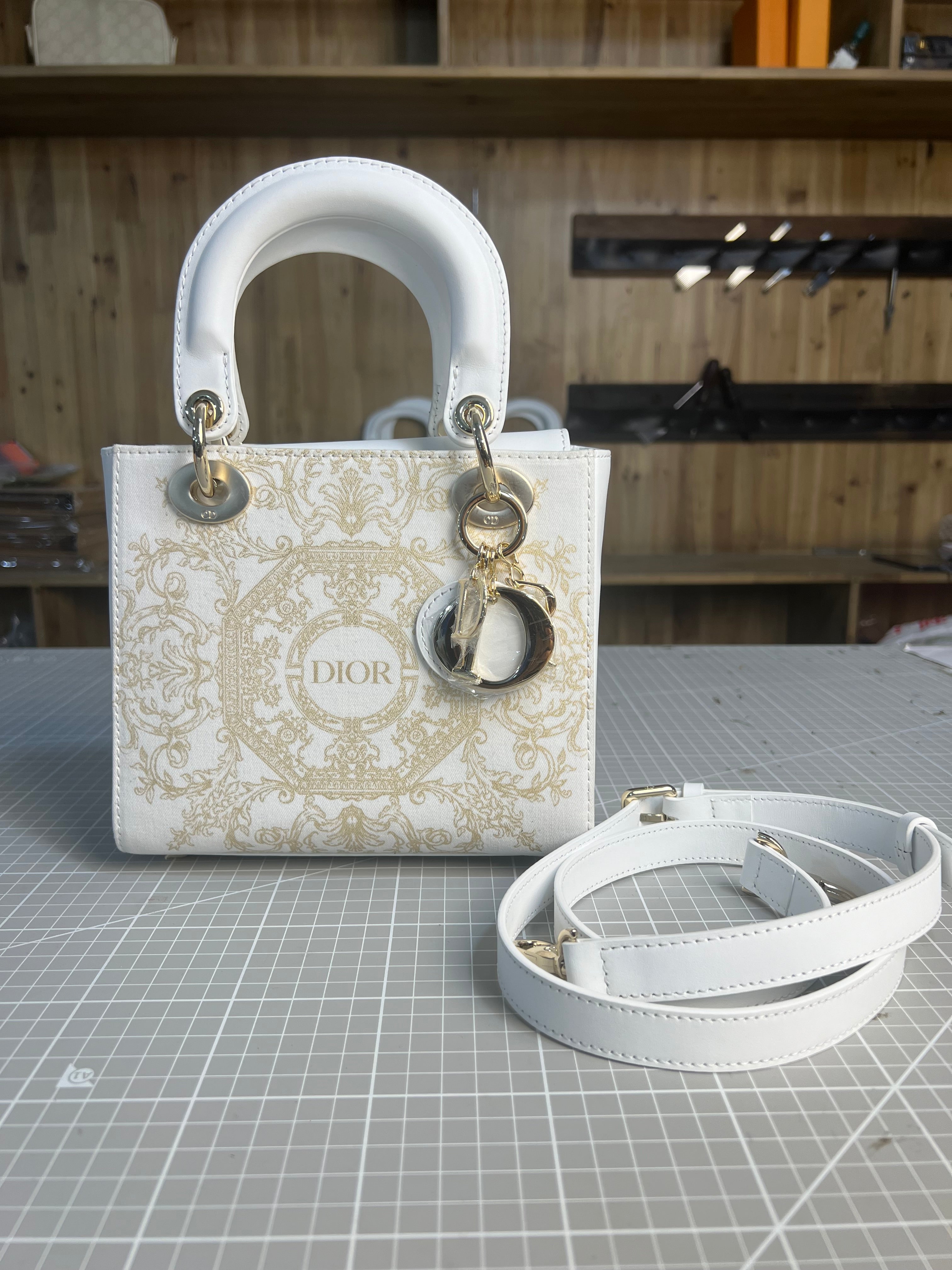 Upcycled Dior Dust Bag Lady Dior Bag-Upgraded Version