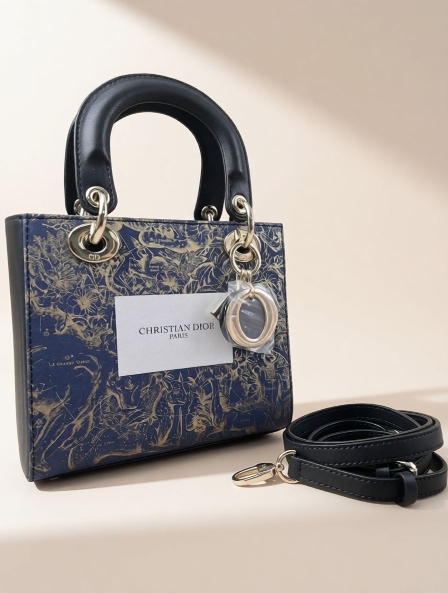 Introducing the Upcycled Dior Dust Bag Lady Dior-style Bag
