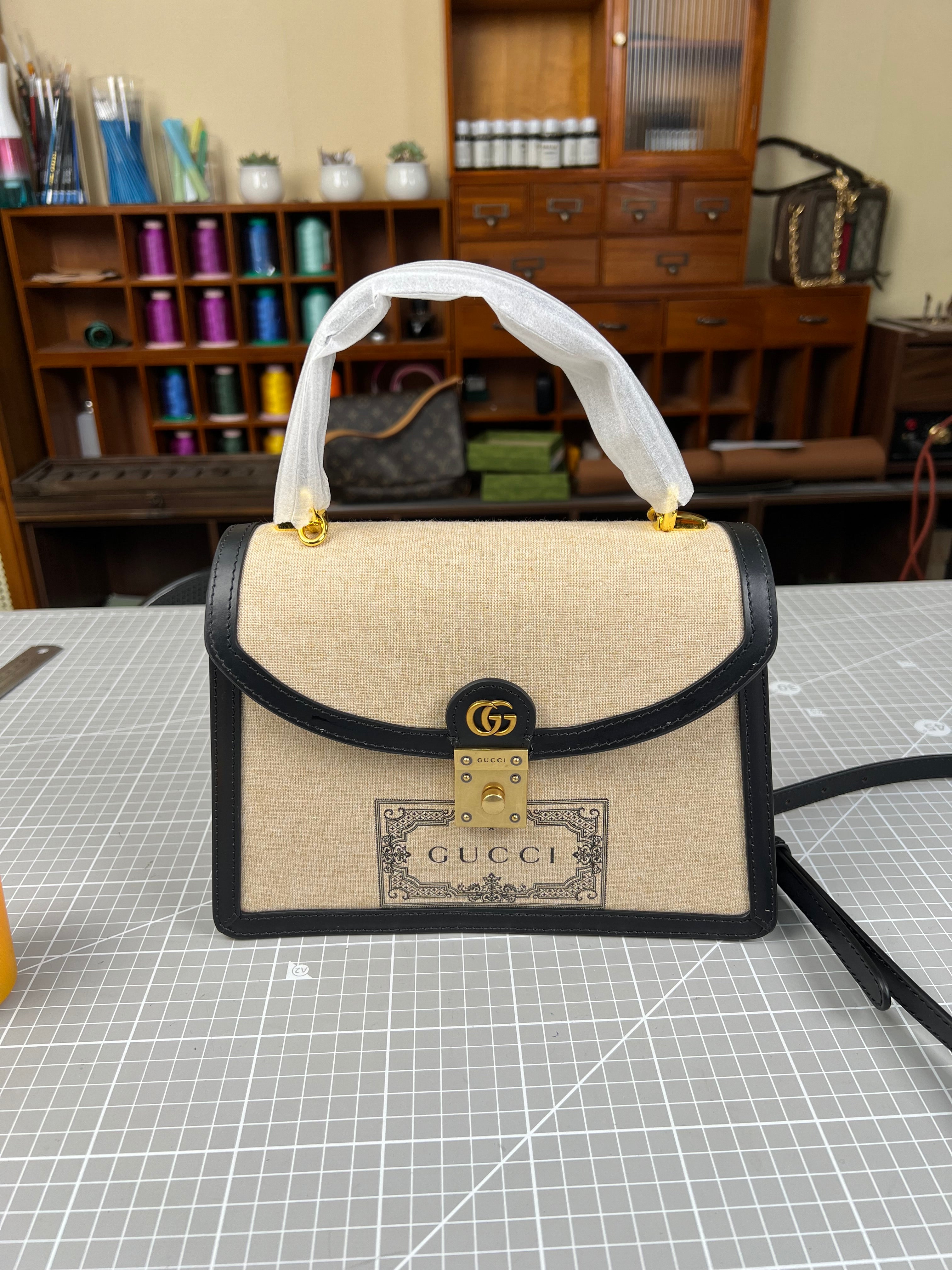 Sustainable Luxury: The Upcycled Gucci Dust Bag Handbag