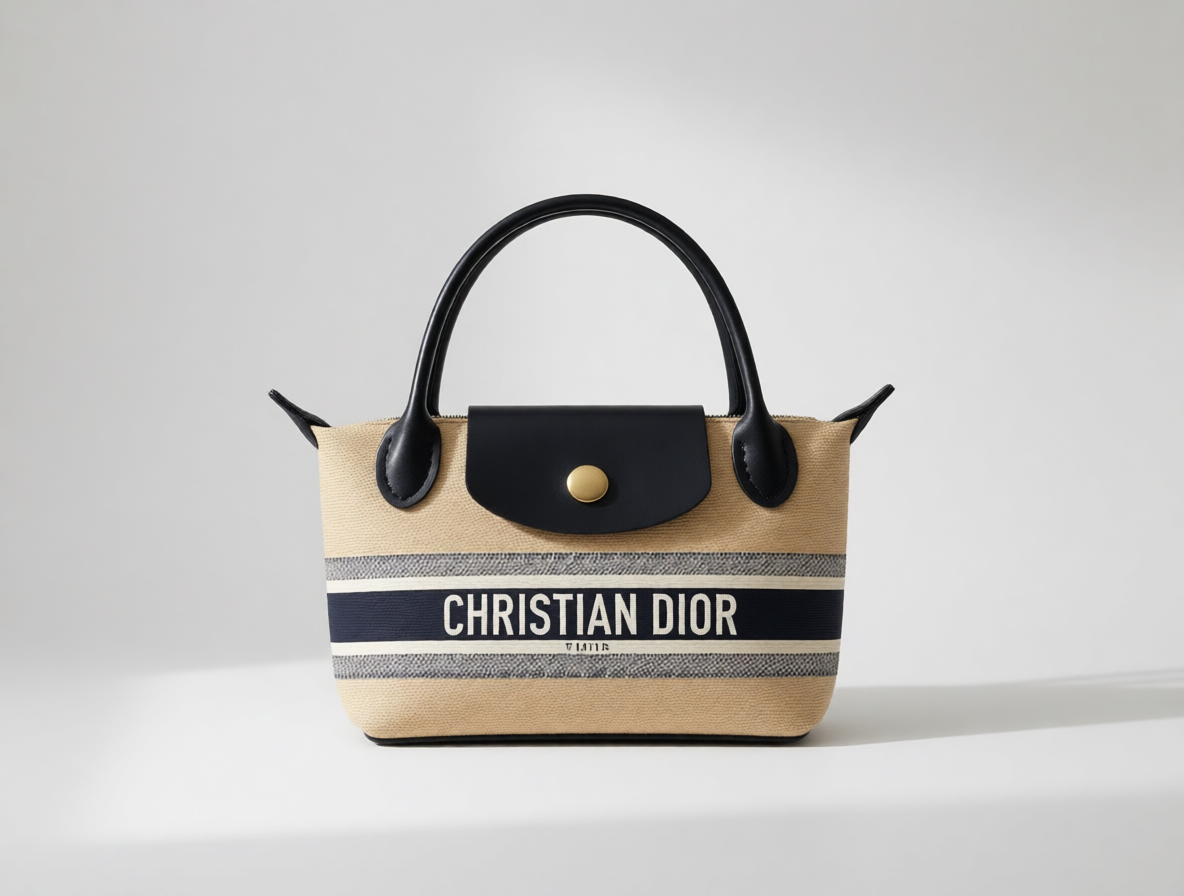 Upcycled Dior Dust Bag Dumpling Bag