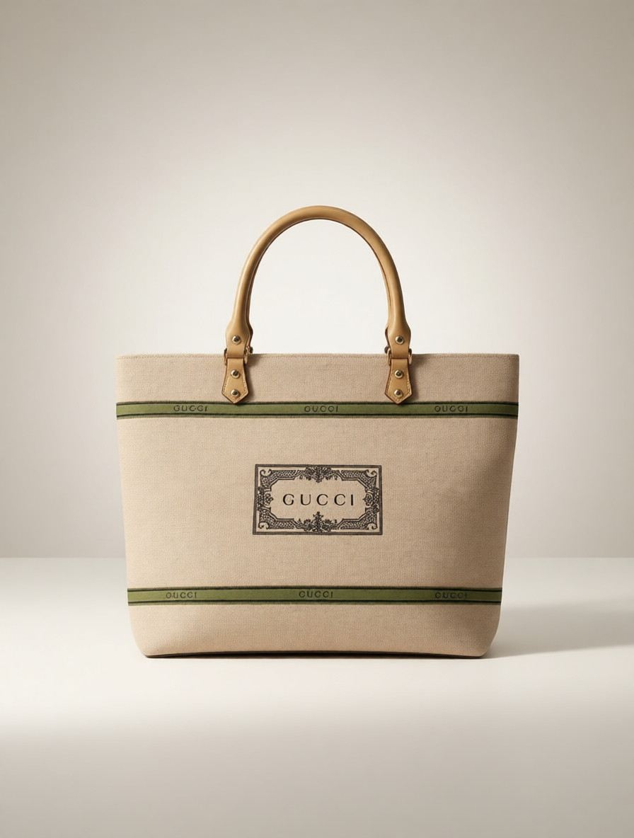 Upcycled Gucci Dust Bag Tote Bag