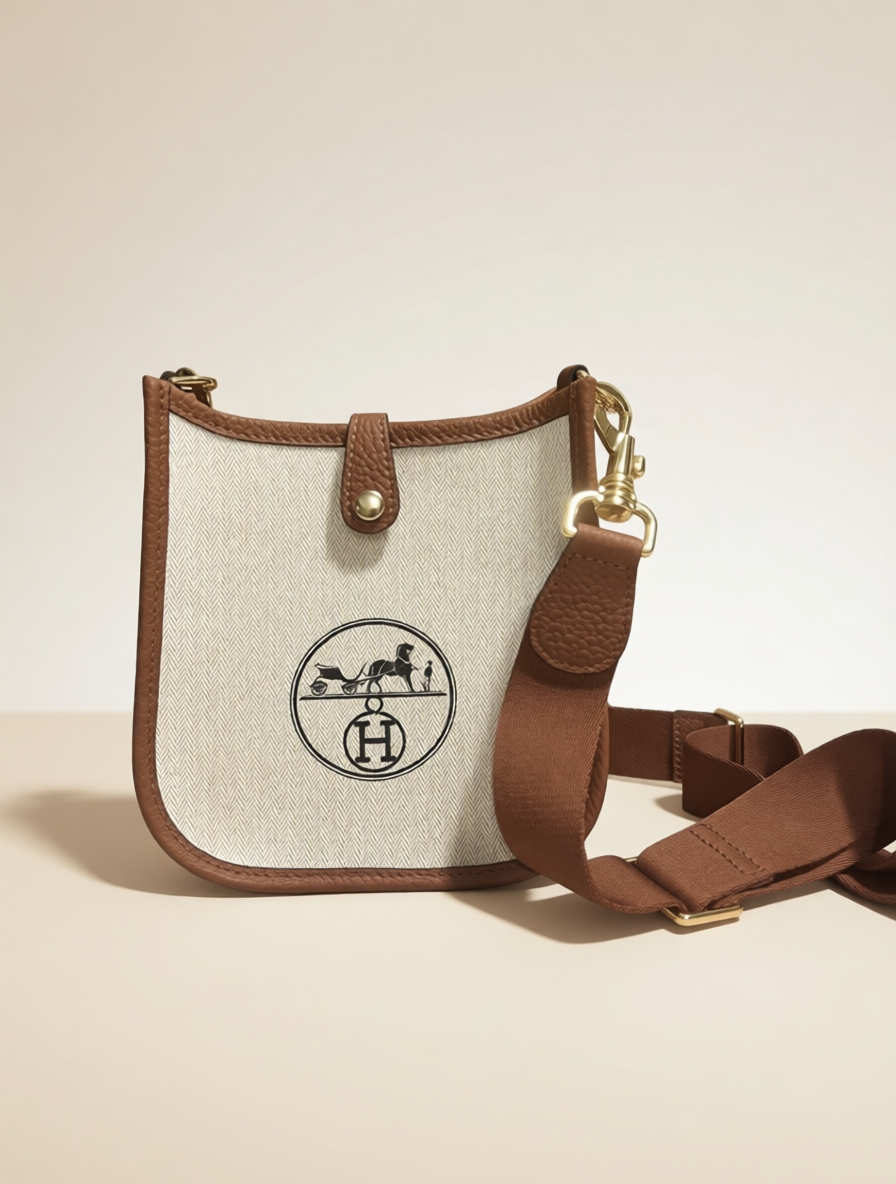 Upcycled Hermès Dust Bag Crossbody Bag