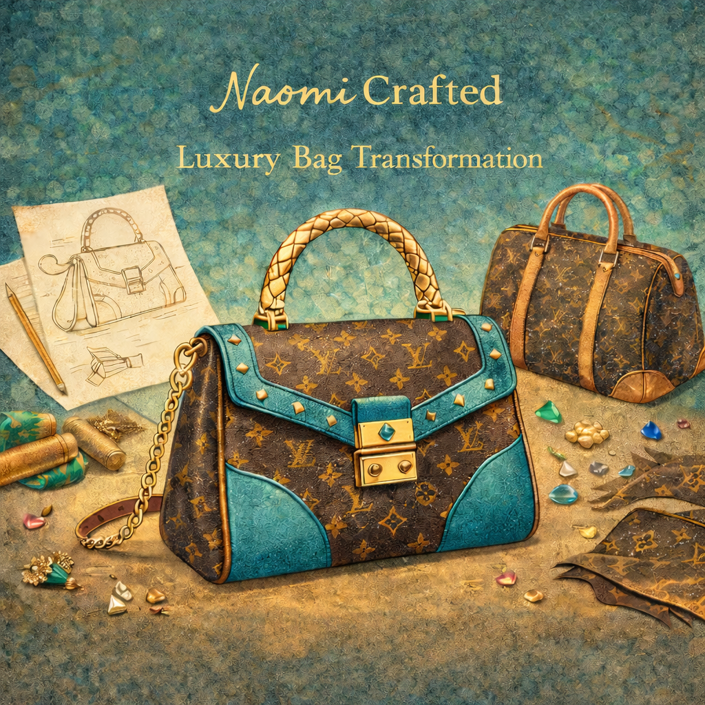 Custom Luxury Bag Transformation – Handcrafted by Naomi Crafted