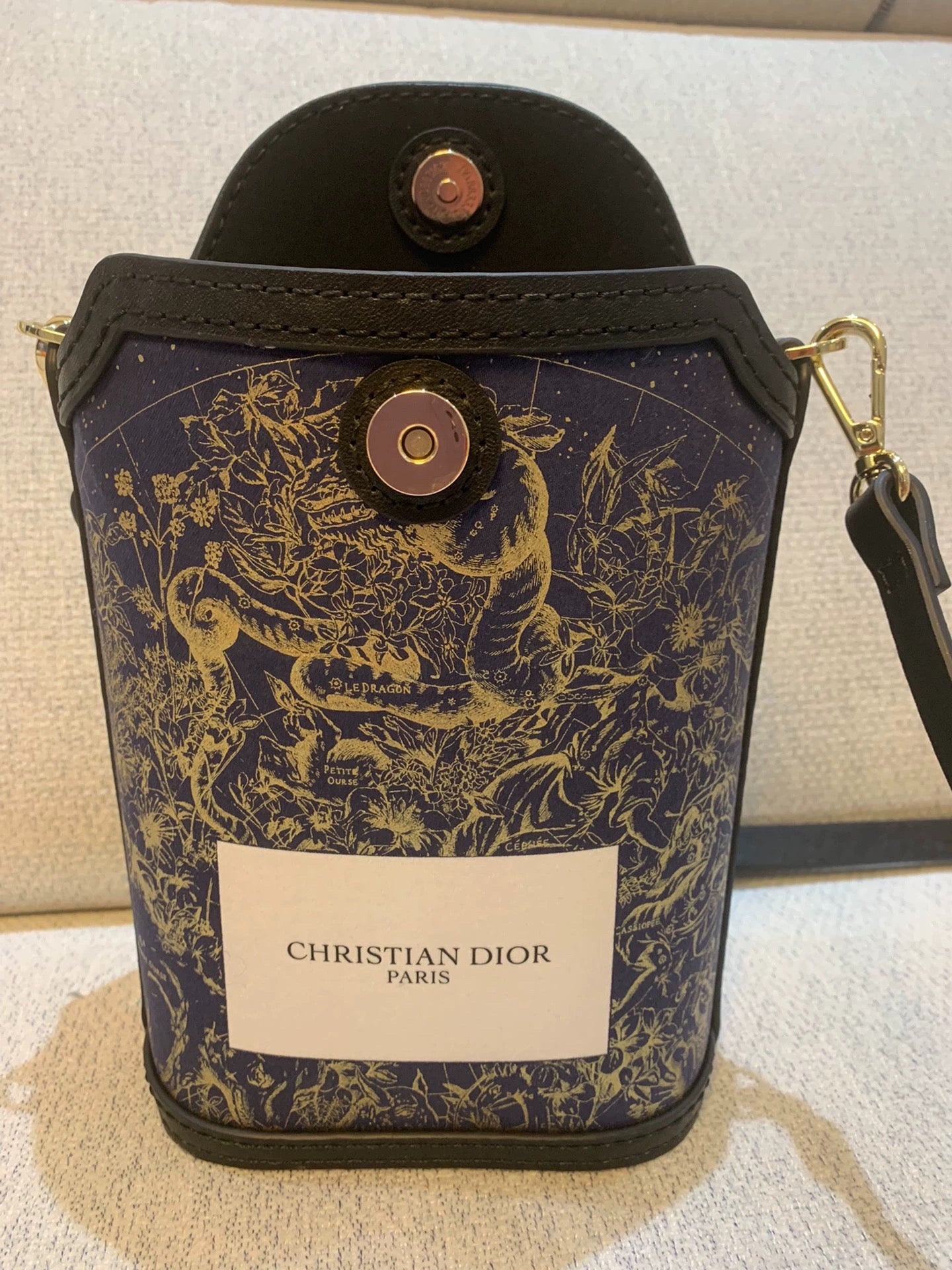 Upcycled Dior Dust Bag Bucket Bag