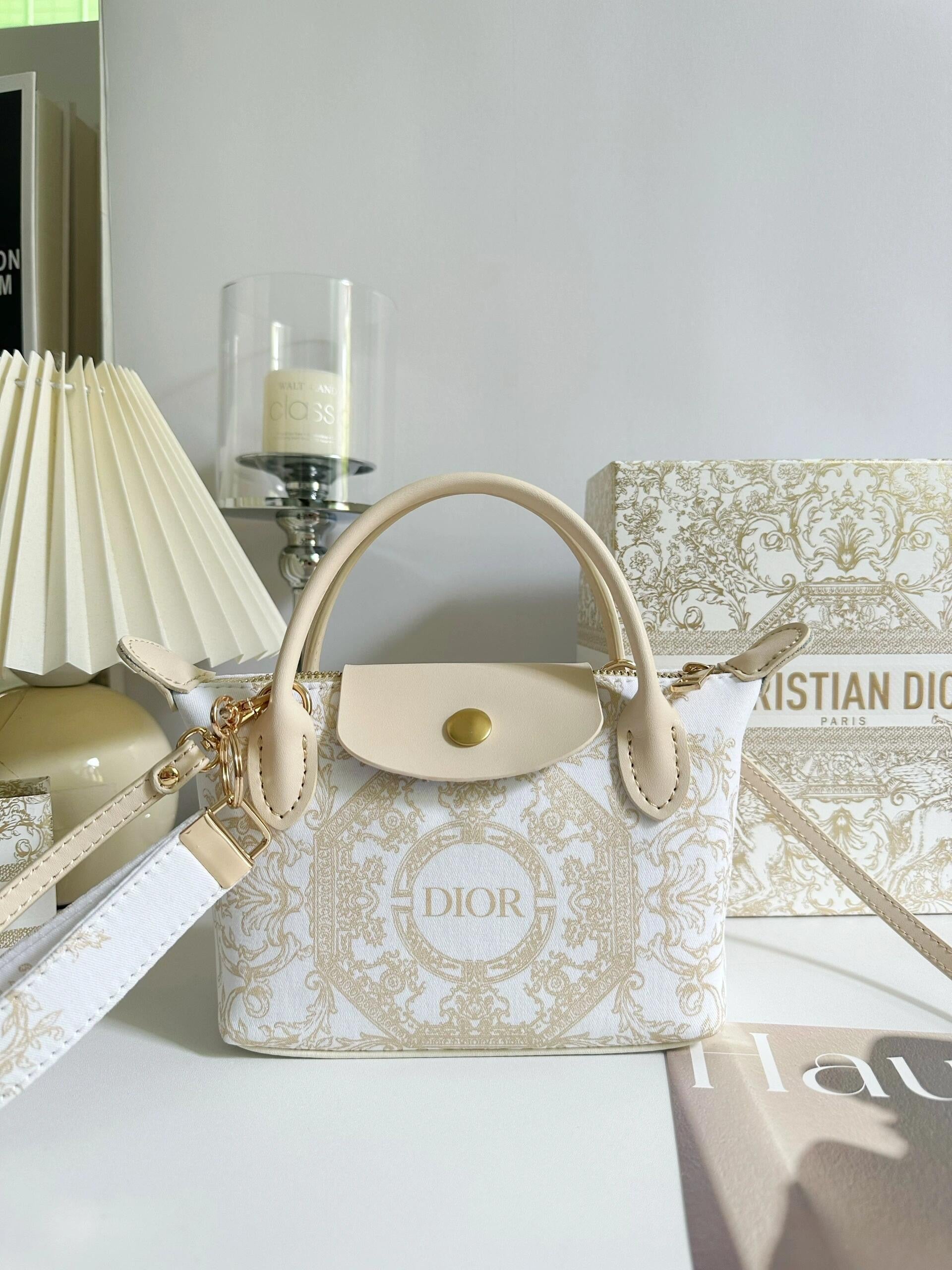 Upcycled Dior Dust Bag Dumpling Bag