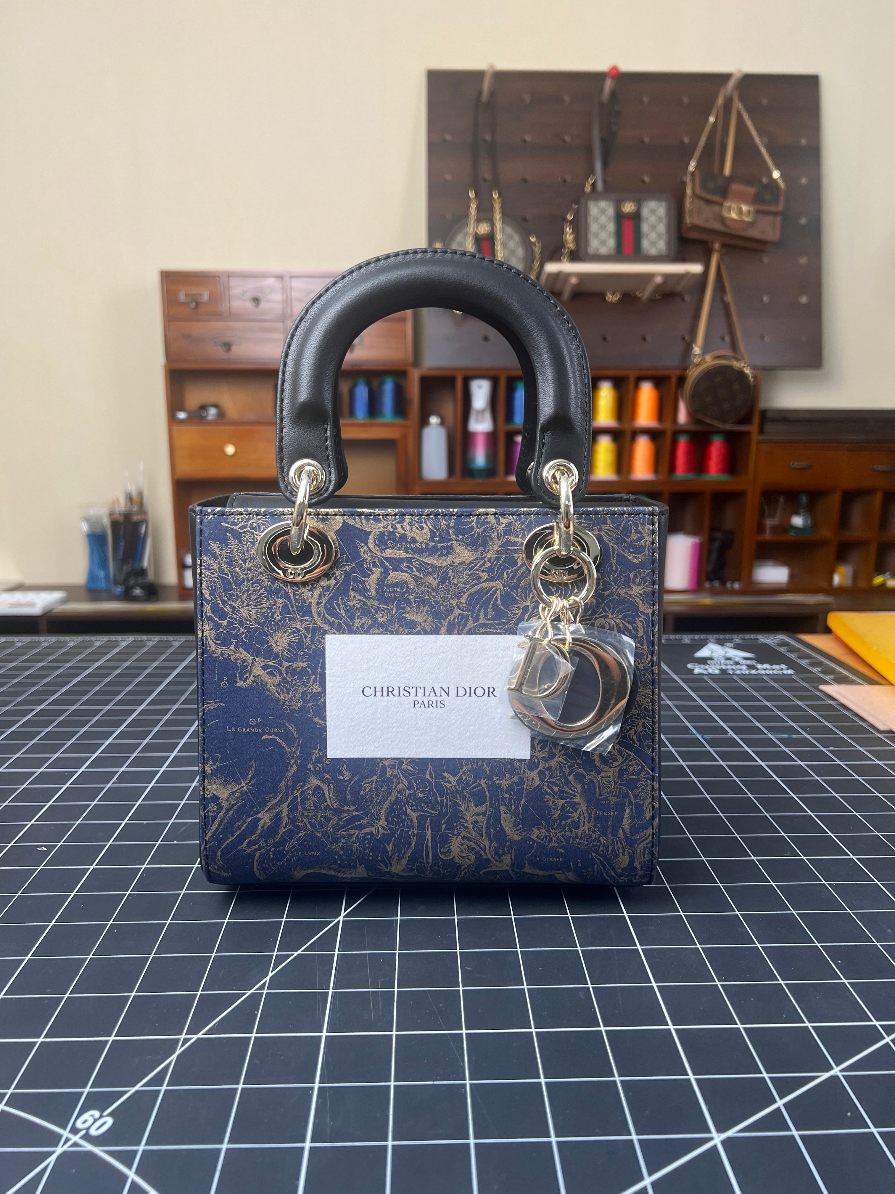 Introducing the Upcycled Dior Dust Bag Lady Dior-style Bag