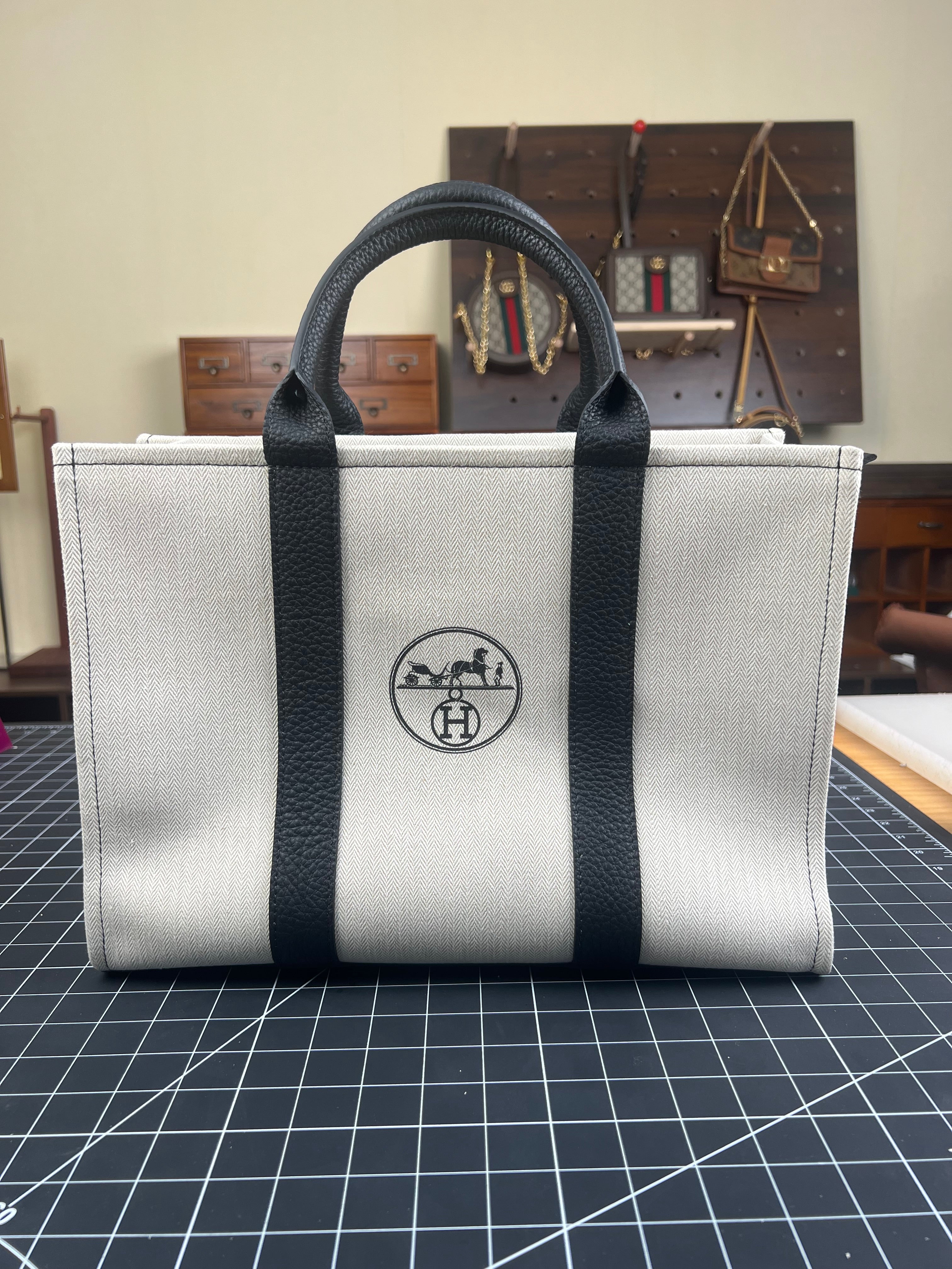 Upcycled Hermès Dust Bag Large Tote