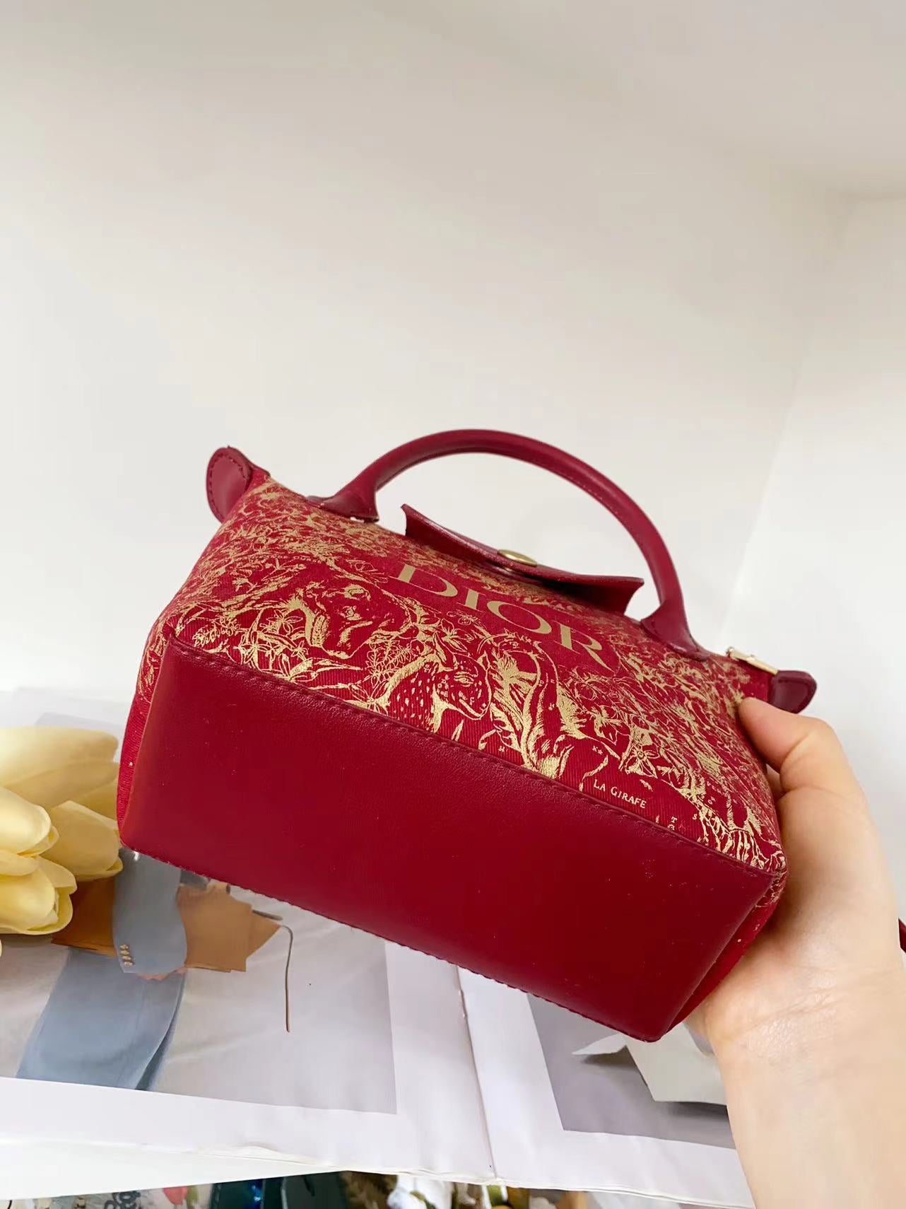 Upcycled Dior Dust Bag Dumpling Bag