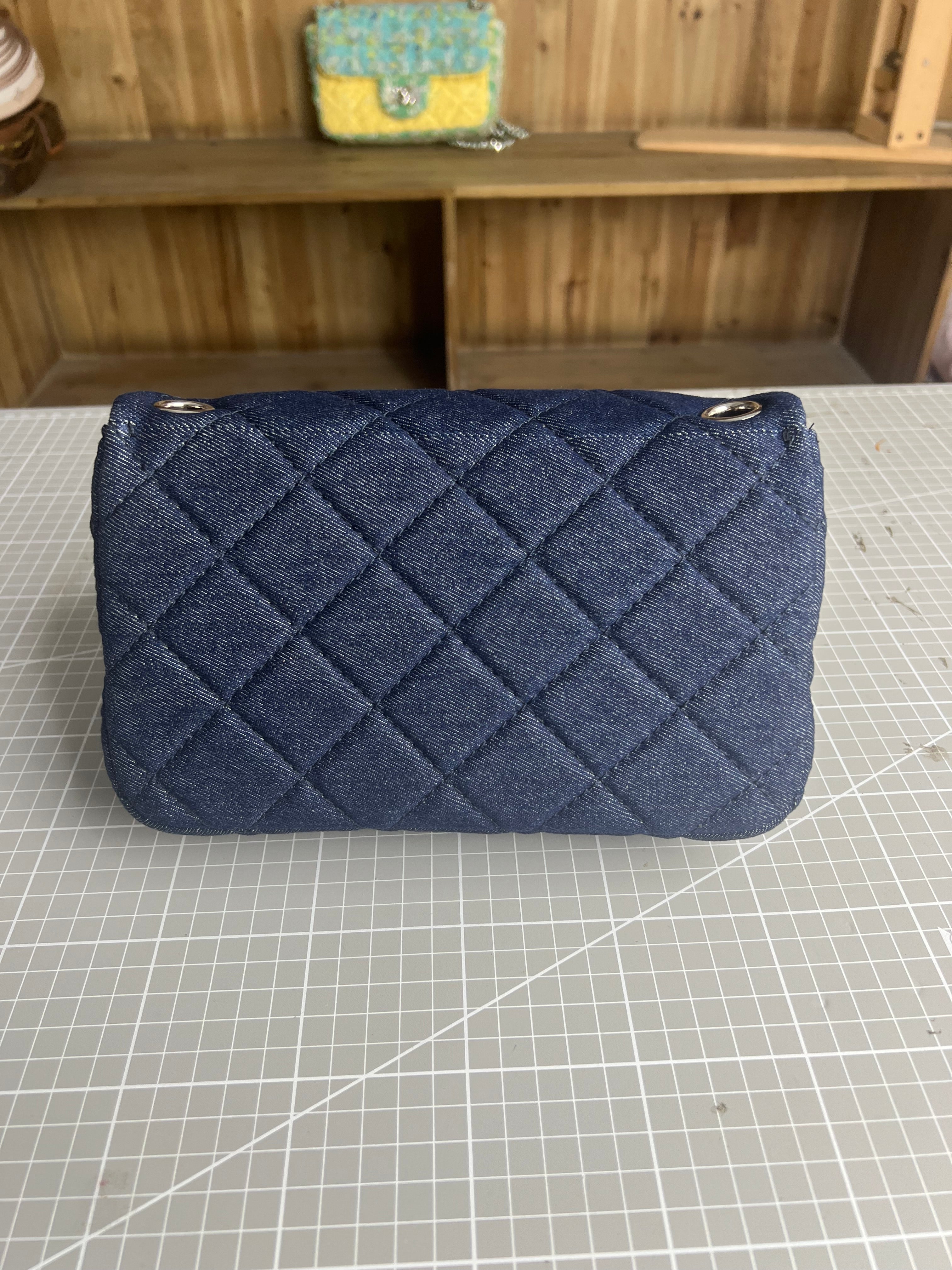 Upcycled Denim Luxury: Chanel-Inspired Bag Crafted from Recycled Denim