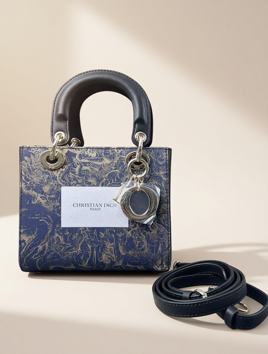 Introducing the Upcycled Dior Dust Bag Lady Dior-style Bag