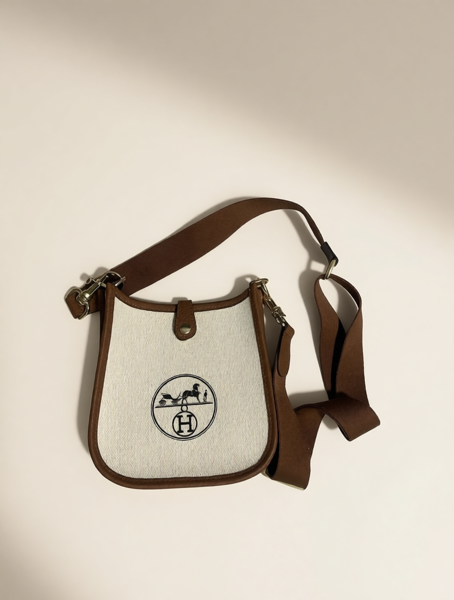 Upcycled Hermès Dust Bag Crossbody Bag