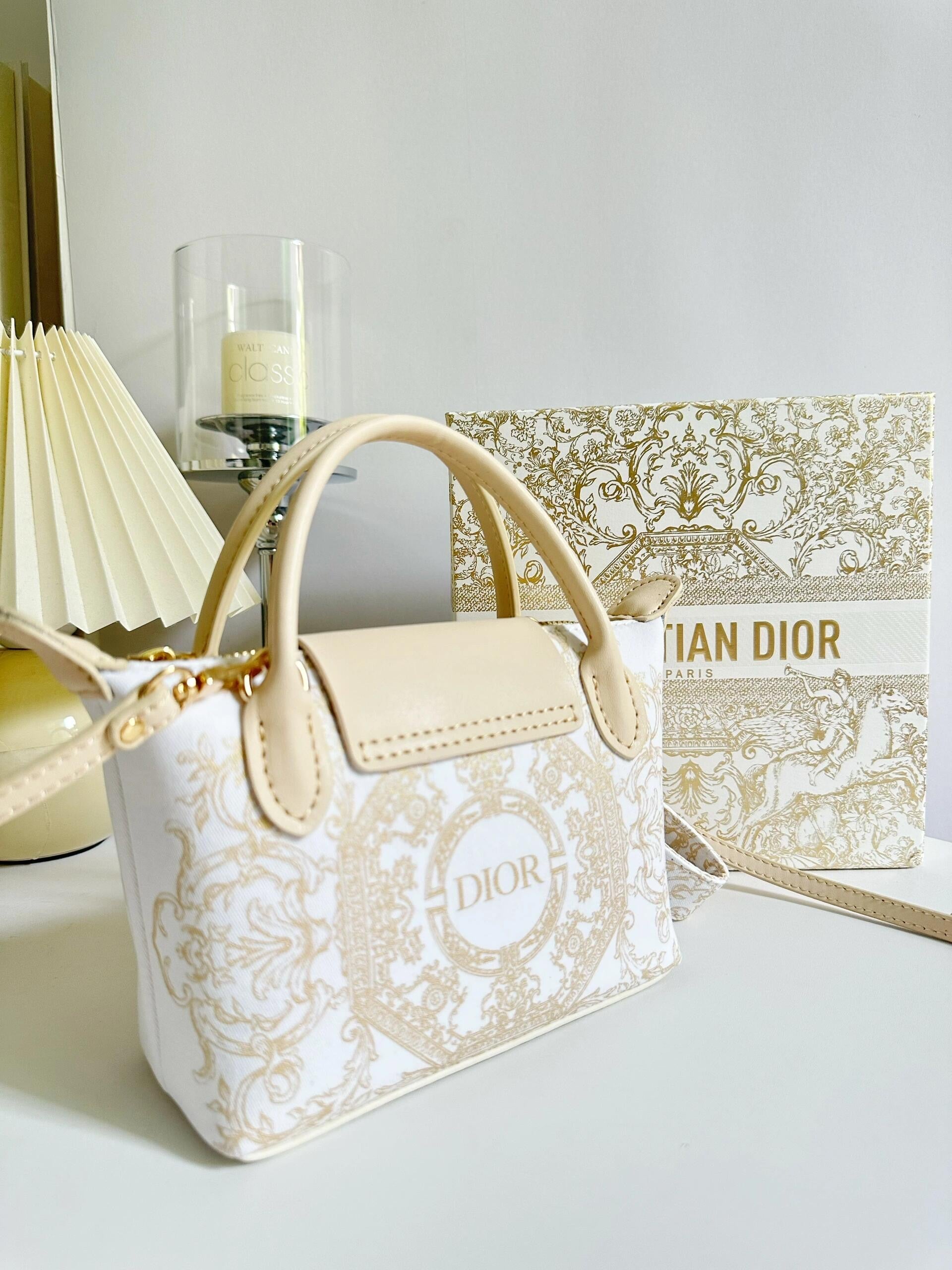 Upcycled Dior Dust Bag Dumpling Bag