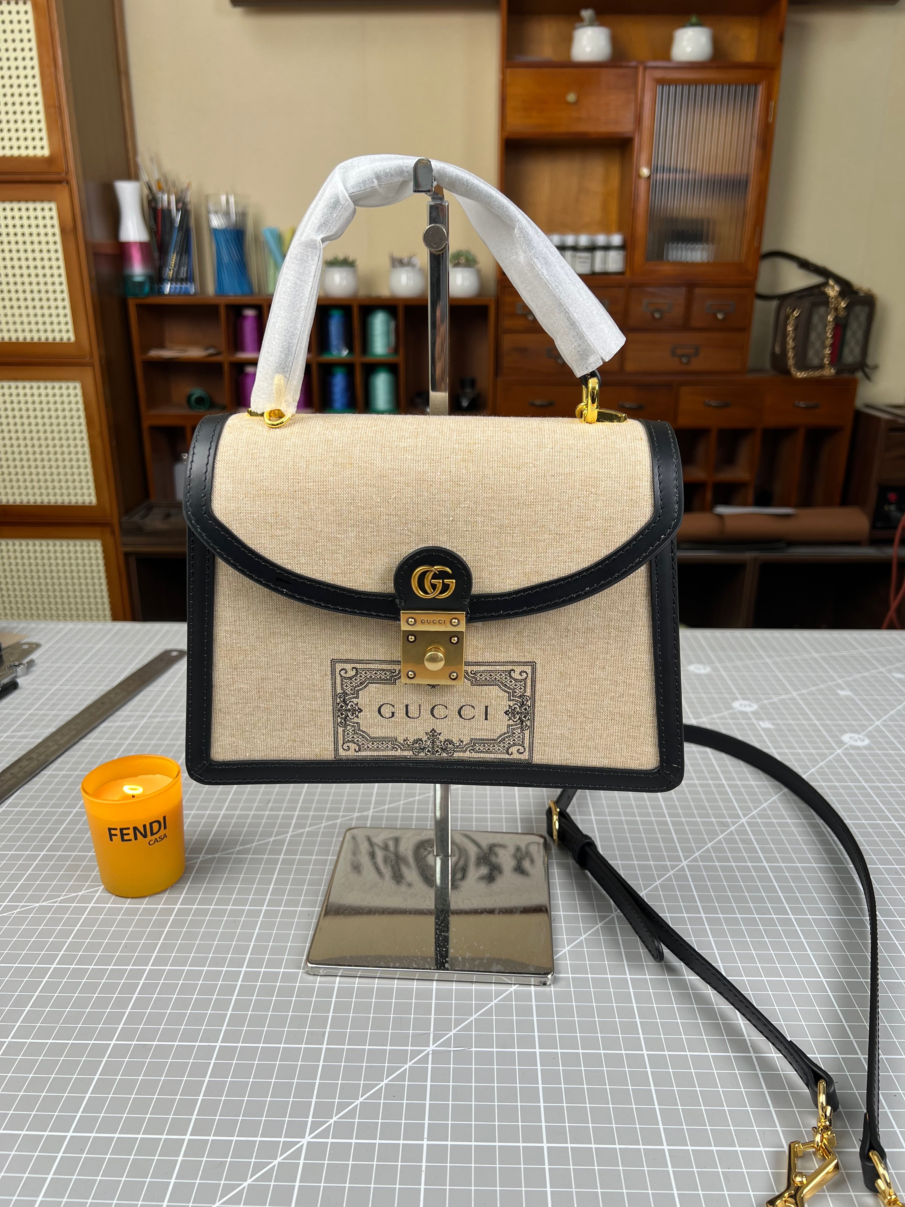 Sustainable Luxury: The Upcycled Gucci Dust Bag Handbag