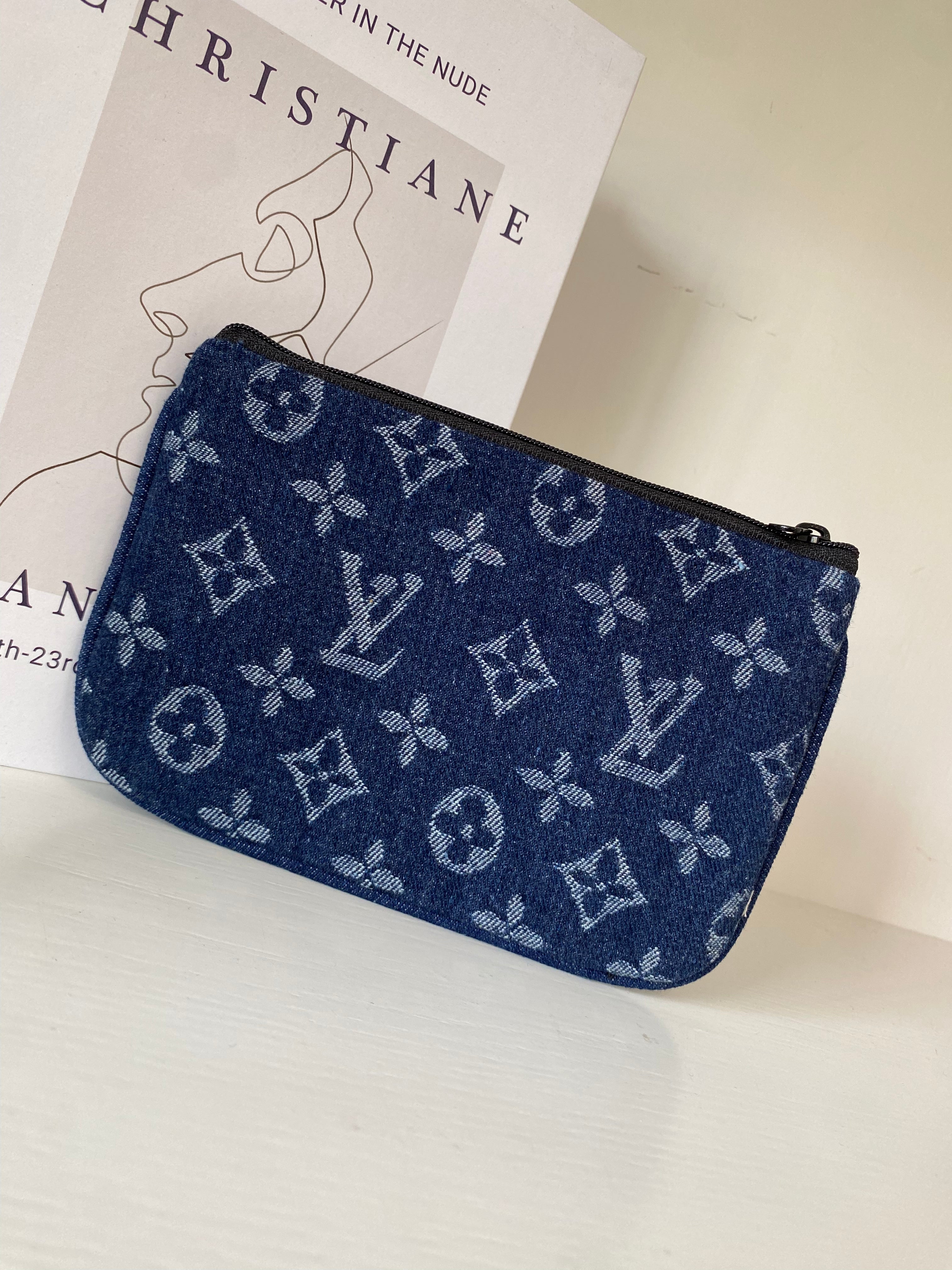 Louis Vuitton Denim Fabric Wallet