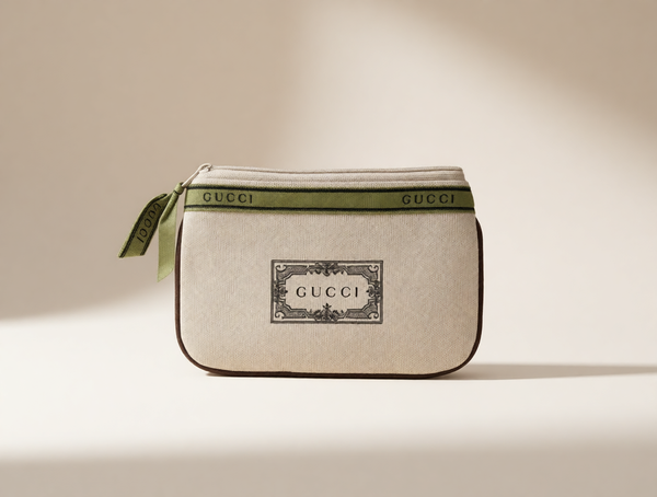 Upcycled Gucci Dust Bag Coin Purse display picture 2