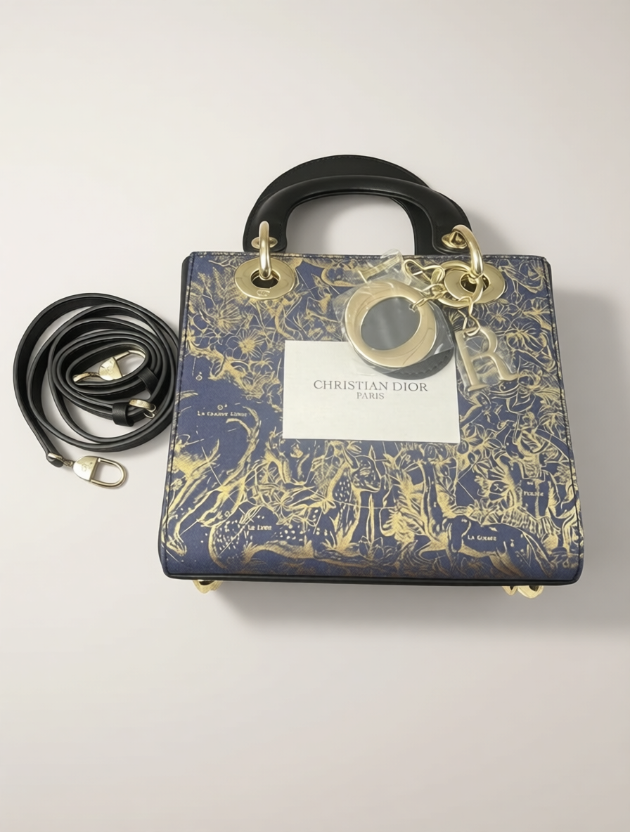 Introducing the Upcycled Dior Dust Bag Lady Dior-style Bag
