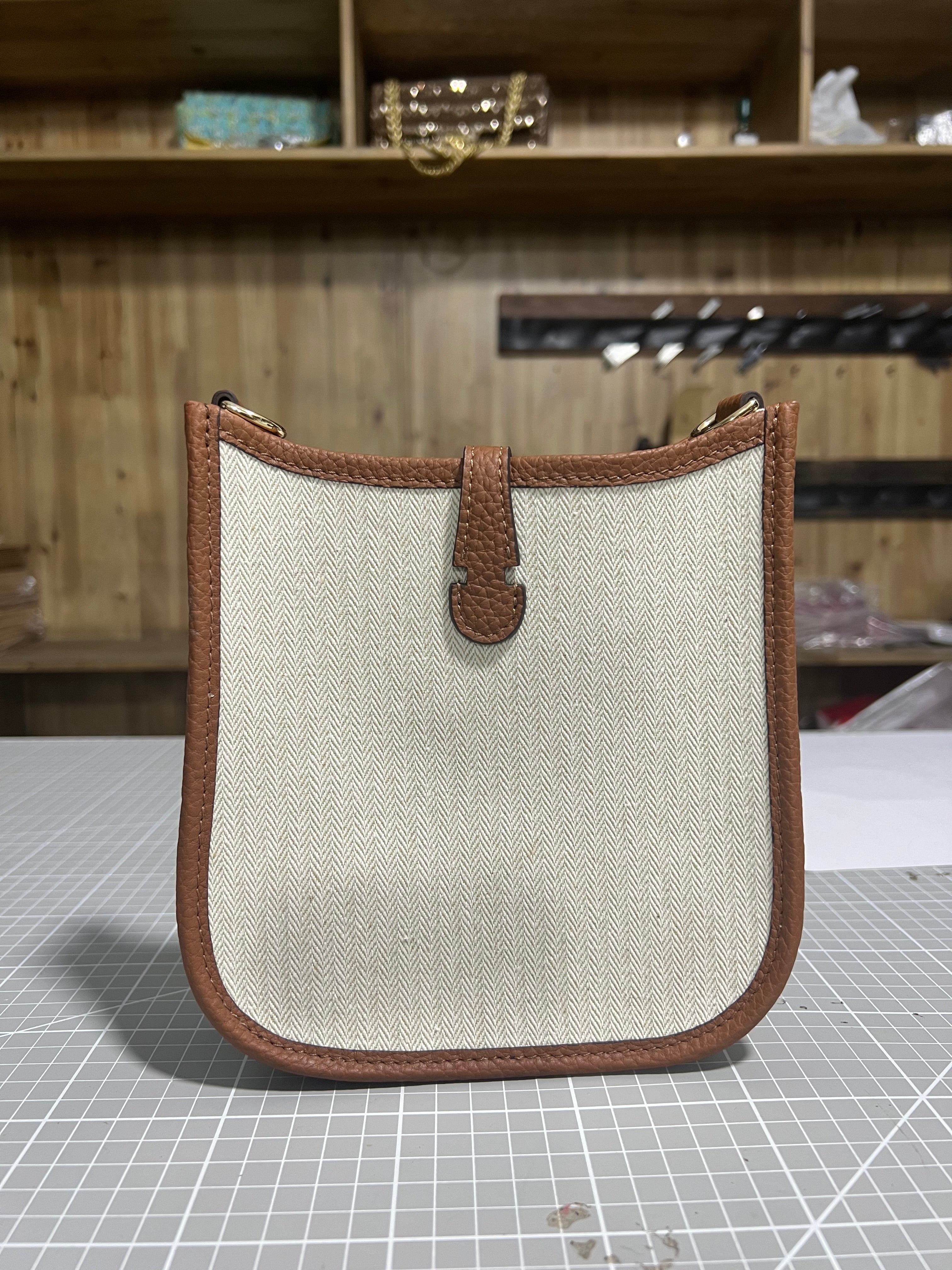 Upcycled Hermès Dust Bag Crossbody Bag