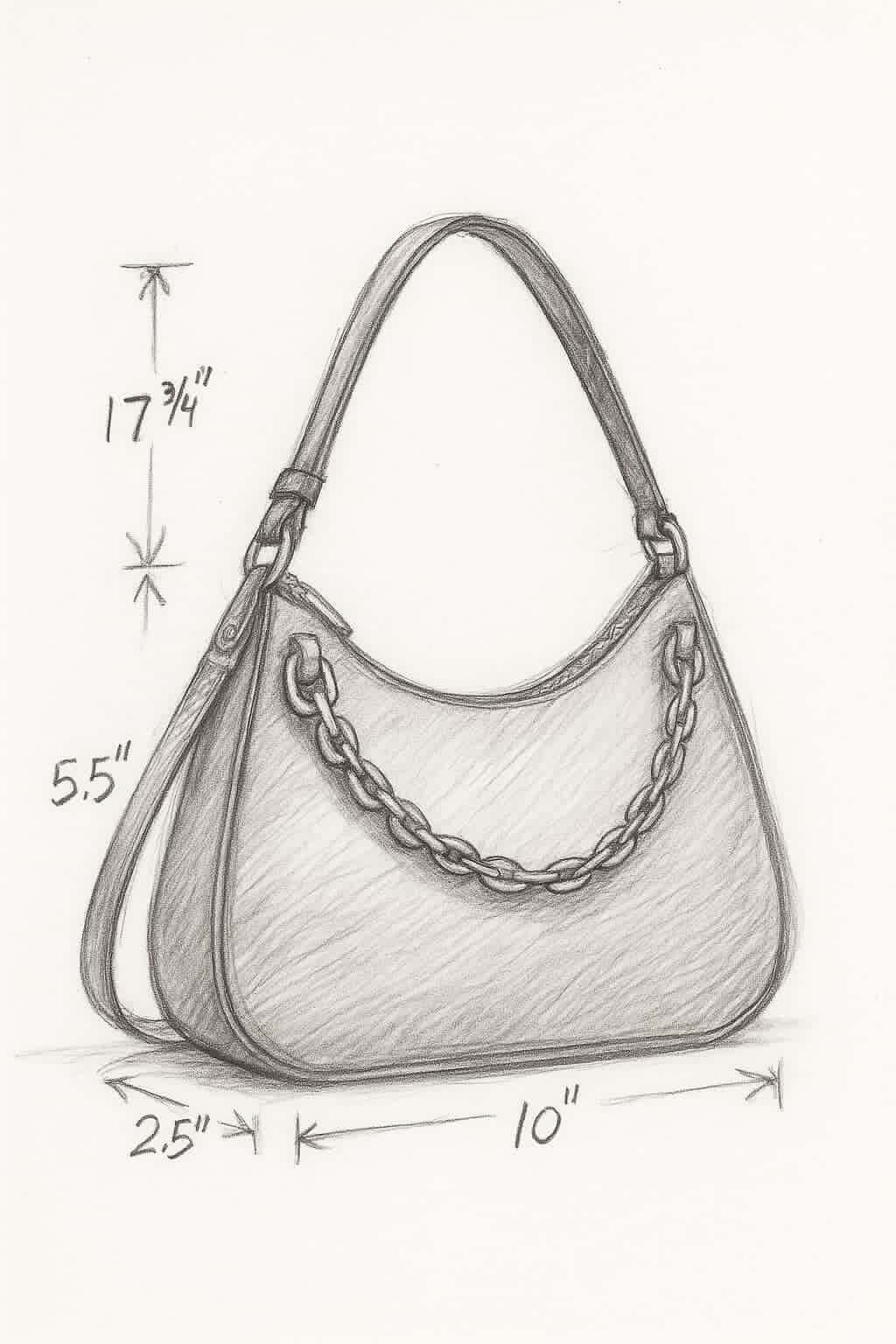 Burgundy Leather Shoulder Bag · Minimal Curved Silhouette · Handmade  Description