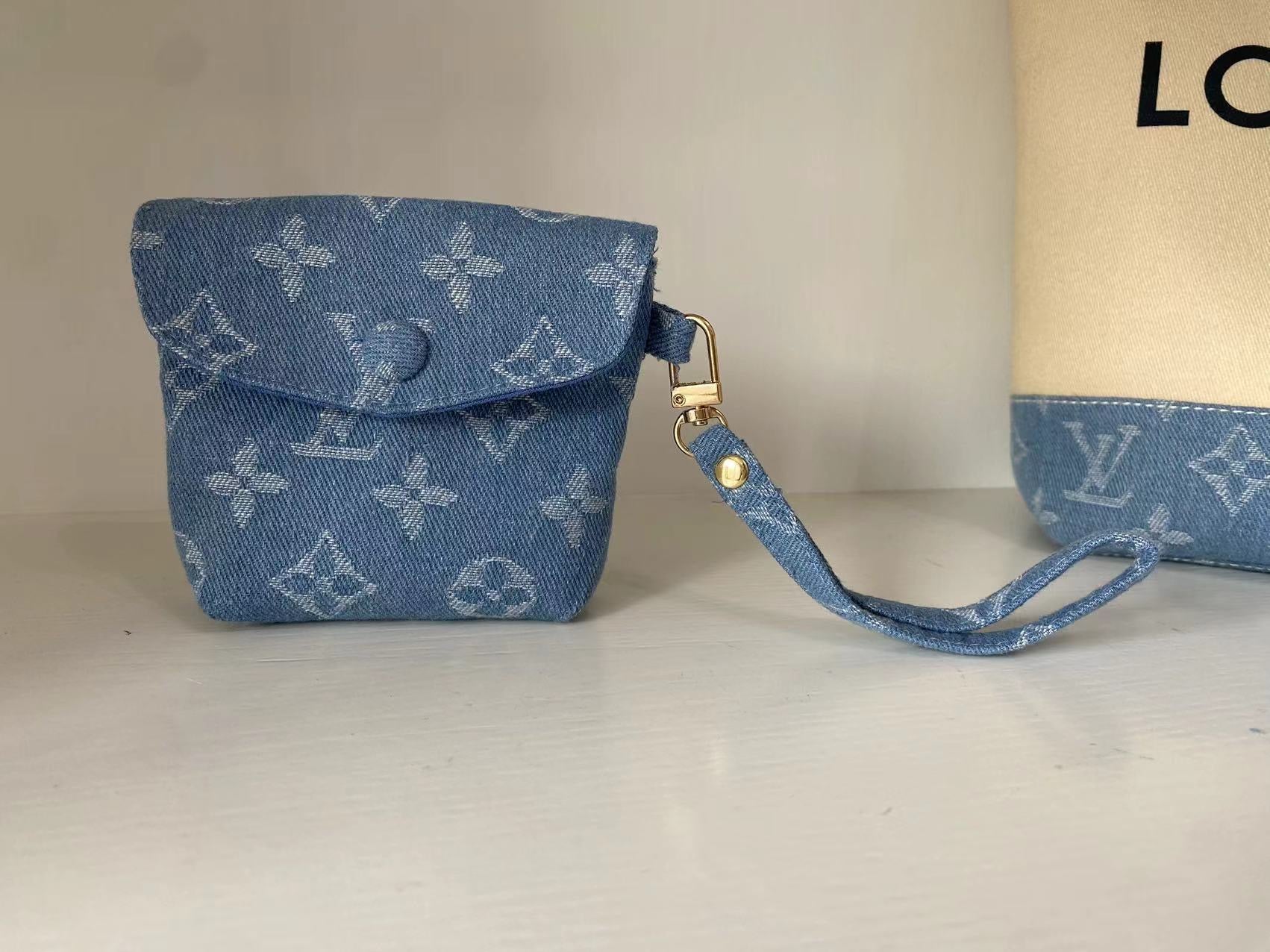 Louis Vuitton Dust Bag and Denim Tote Bag