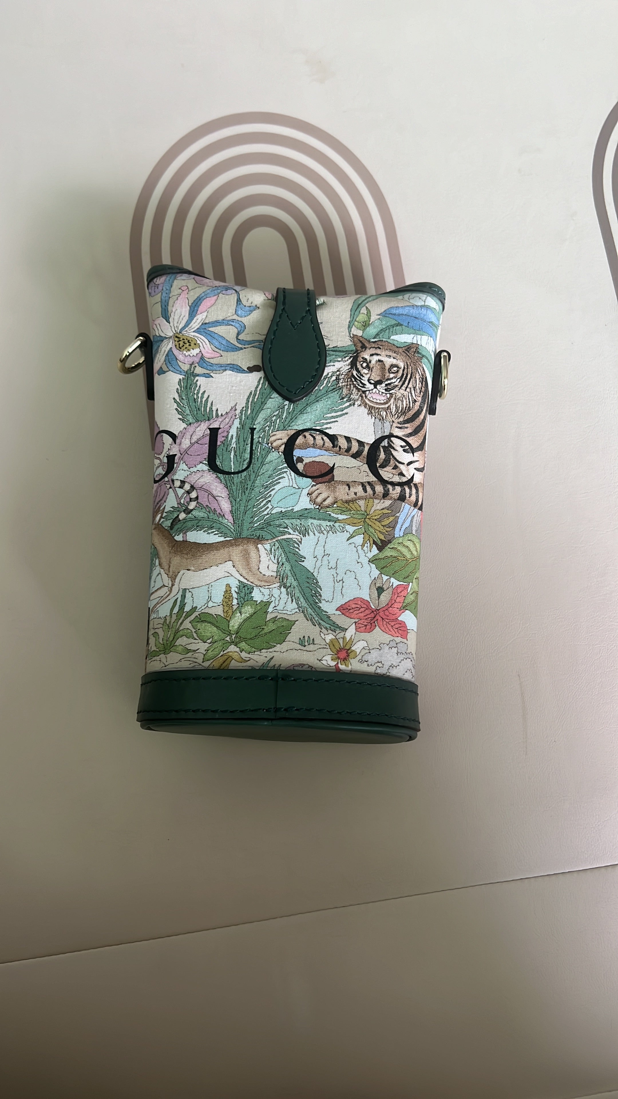 Upcycled Gucci Dust Bag Mini Bucket Bag