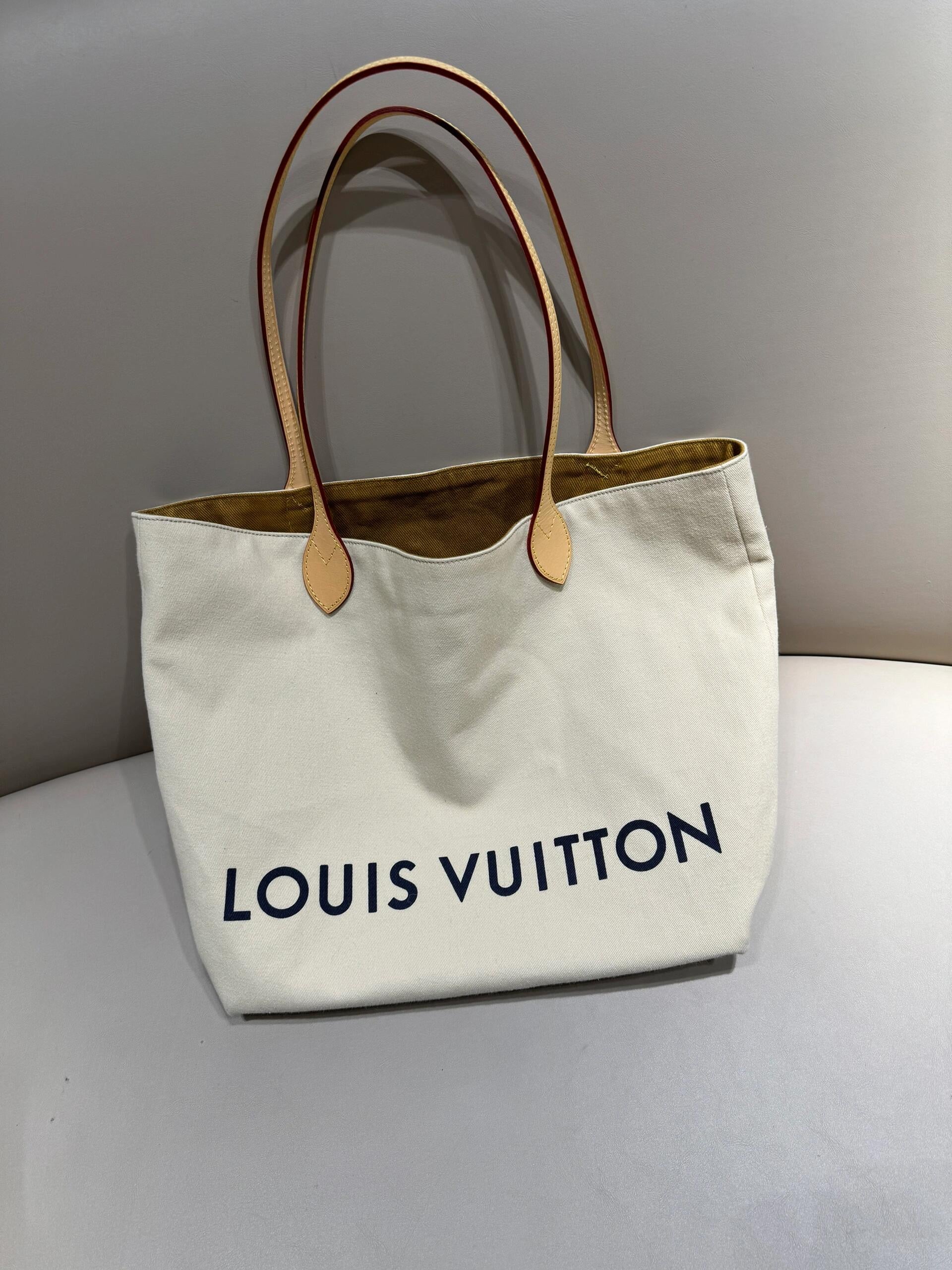 Upcycled LV Dust Bag Tote