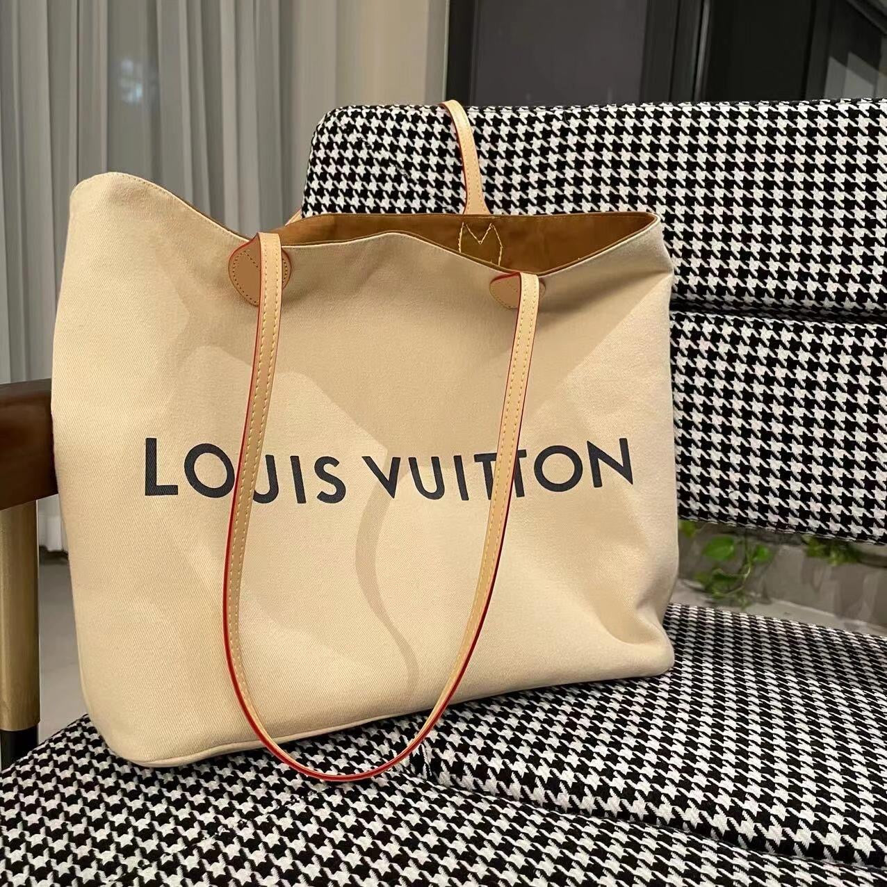 Upcycled LV Dust Bag Tote