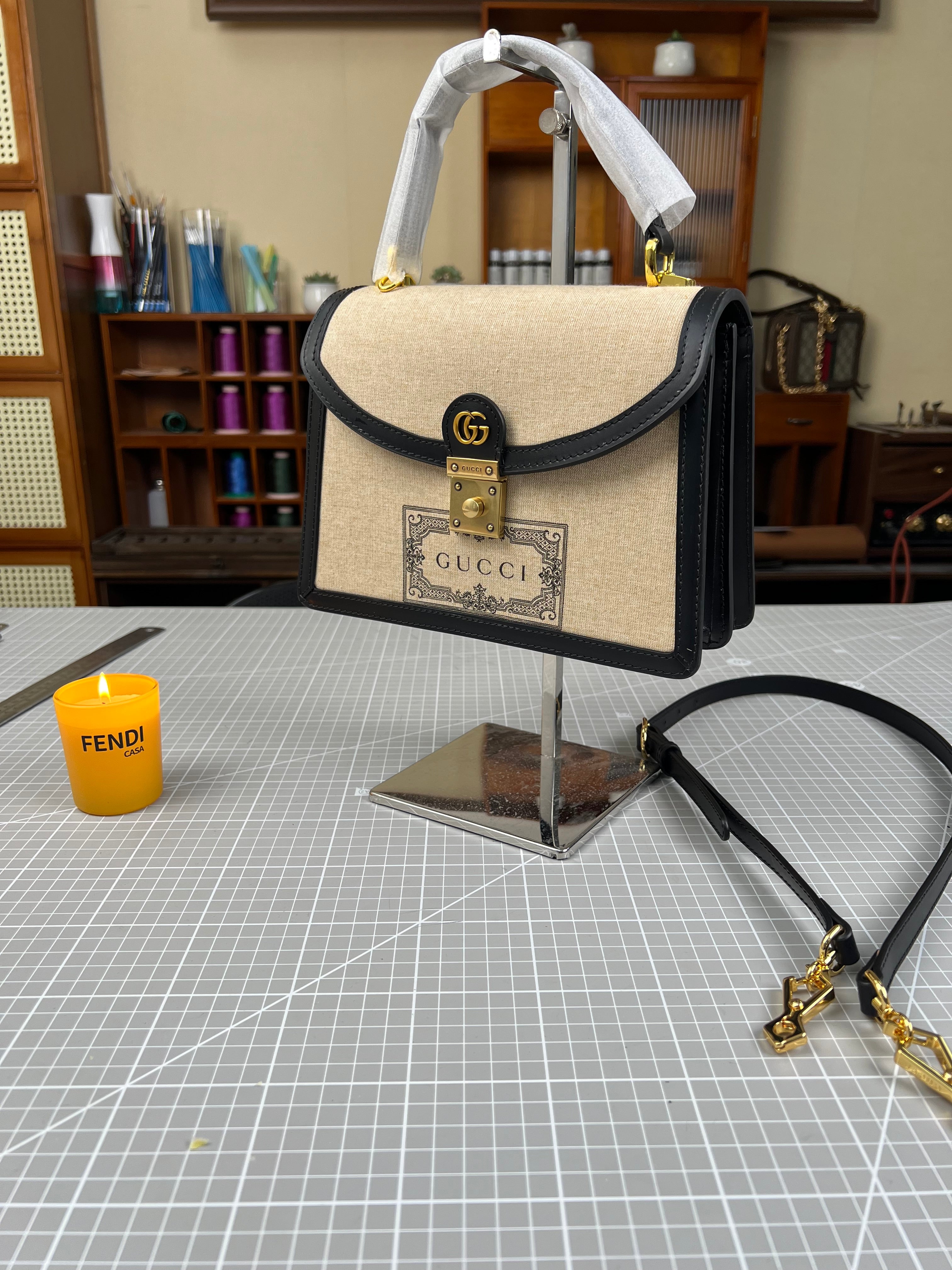 Sustainable Luxury: The Upcycled Gucci Dust Bag Handbag