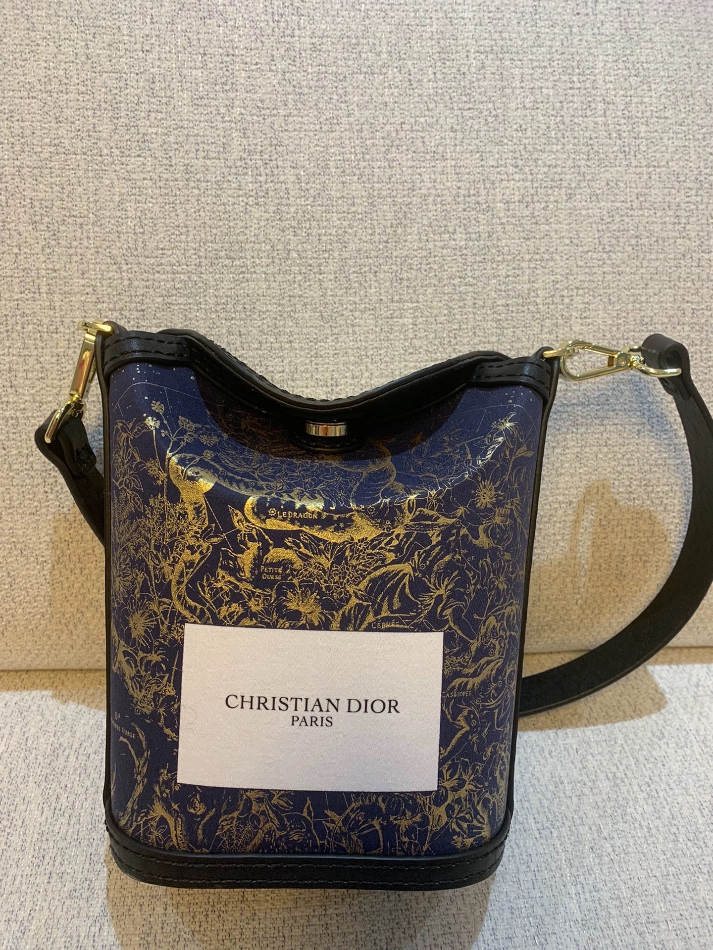 Upcycled Dior Dust Bag Bucket Bag