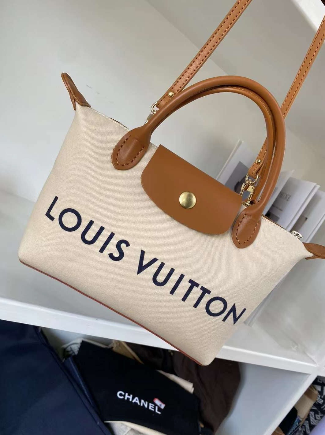 Introducing the Upcycled LV Dust Bag Dumpling-style Bag