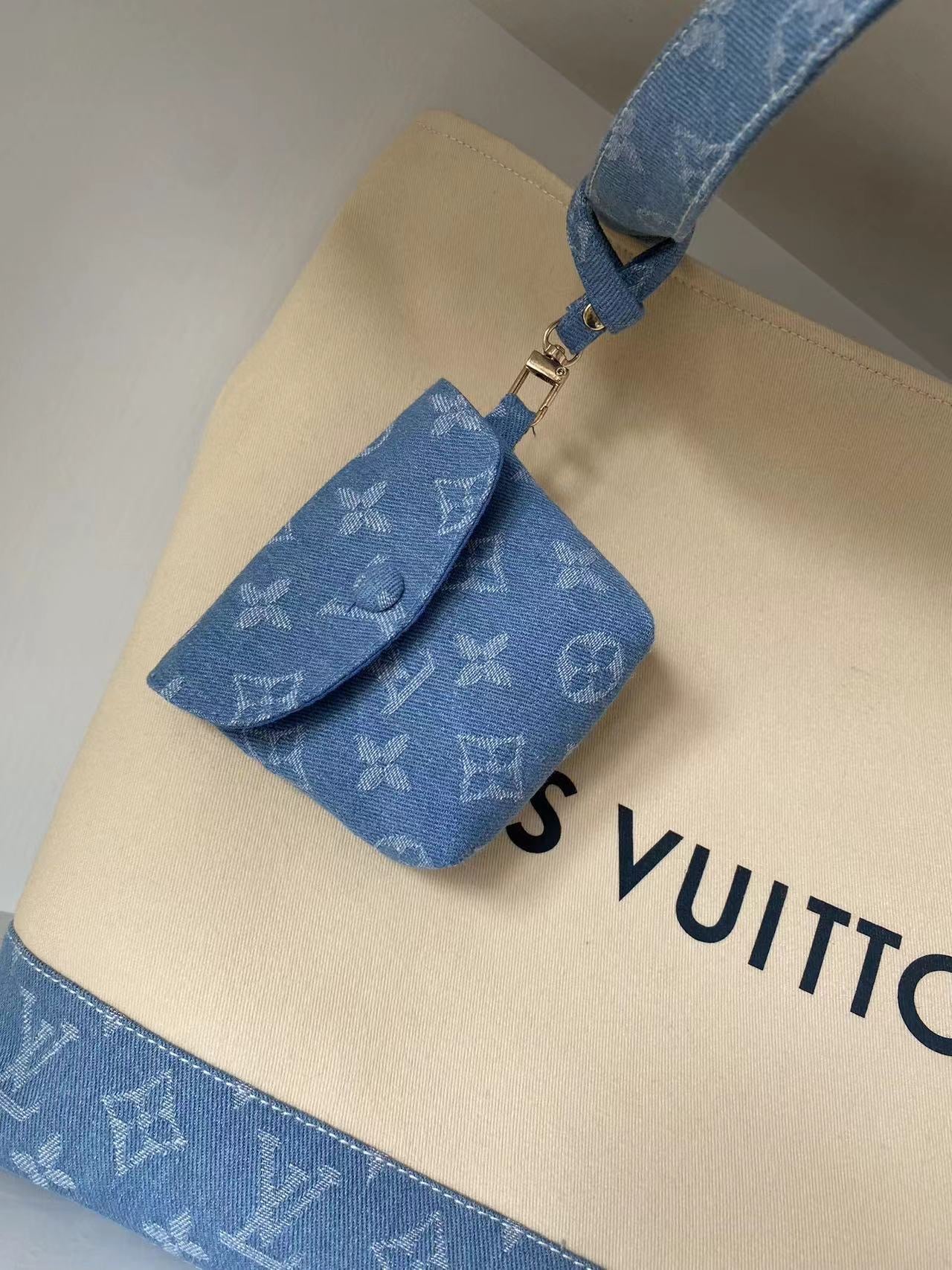 Louis Vuitton Dust Bag and Denim Tote Bag