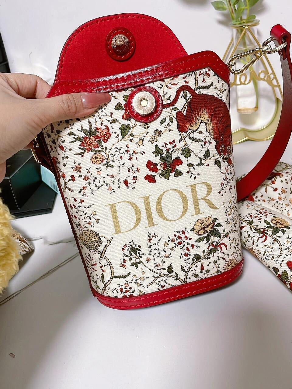 Upcycled Dior Dust Bag Bucket Bag