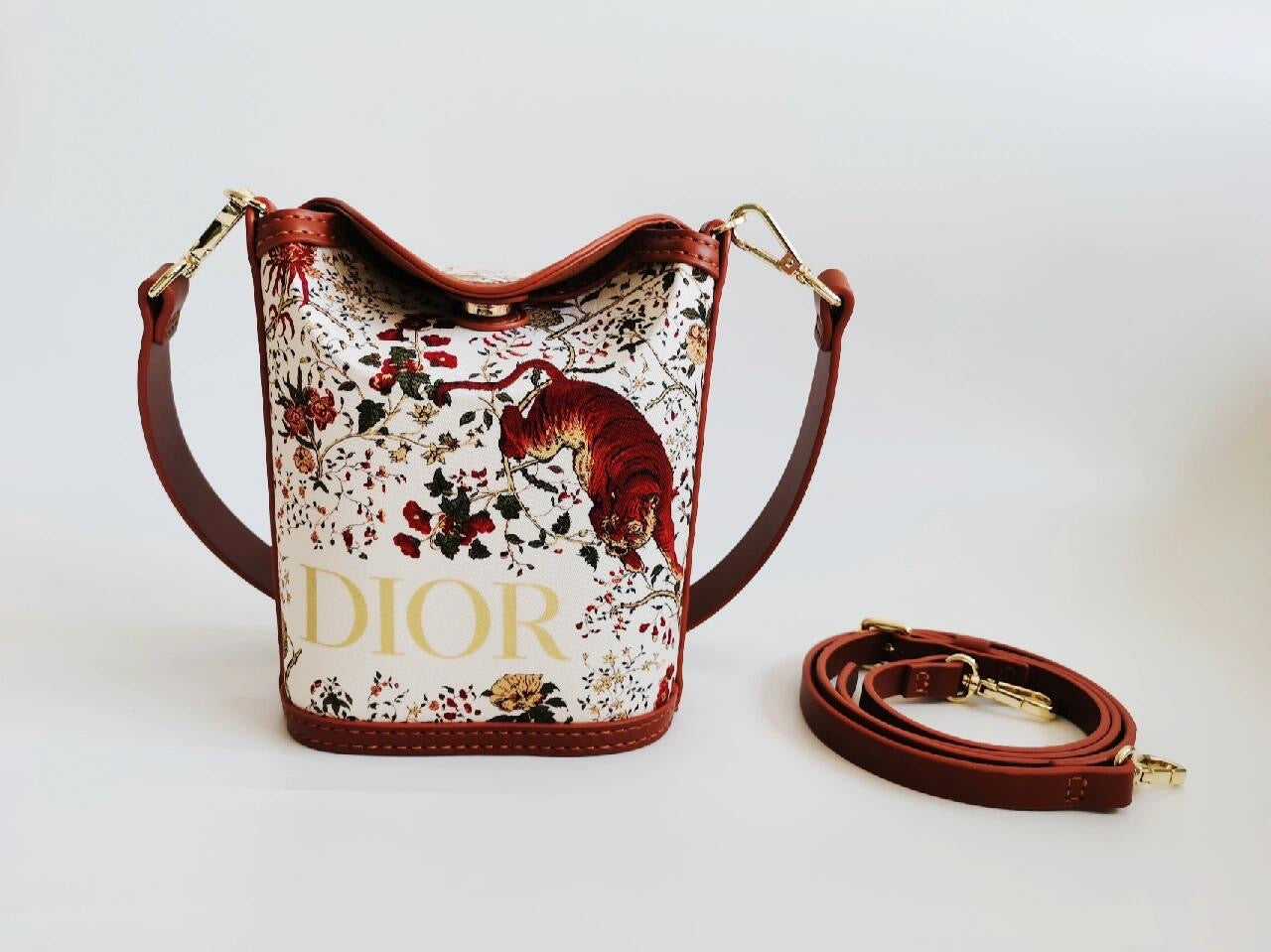 Upcycled Dior Dust Bag Bucket Bag