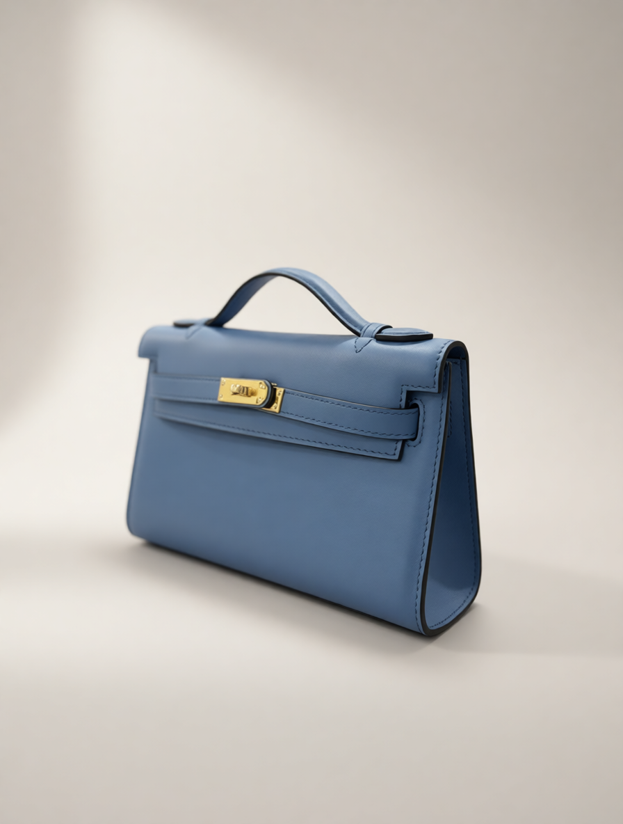 Reimagined Kelly-Style Leather Bag · Convertible Shoulder Carry · Handmade