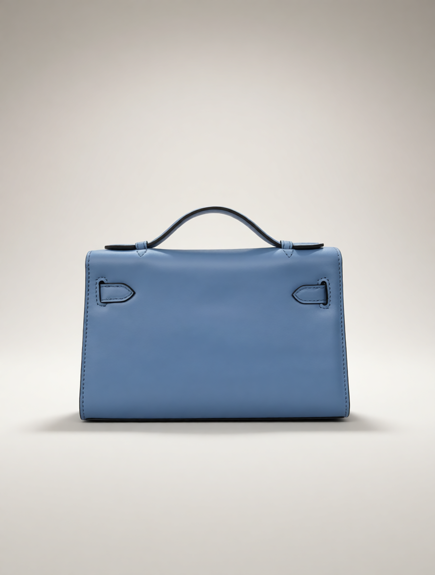 Reimagined Kelly-Style Leather Bag · Convertible Shoulder Carry · Handmade