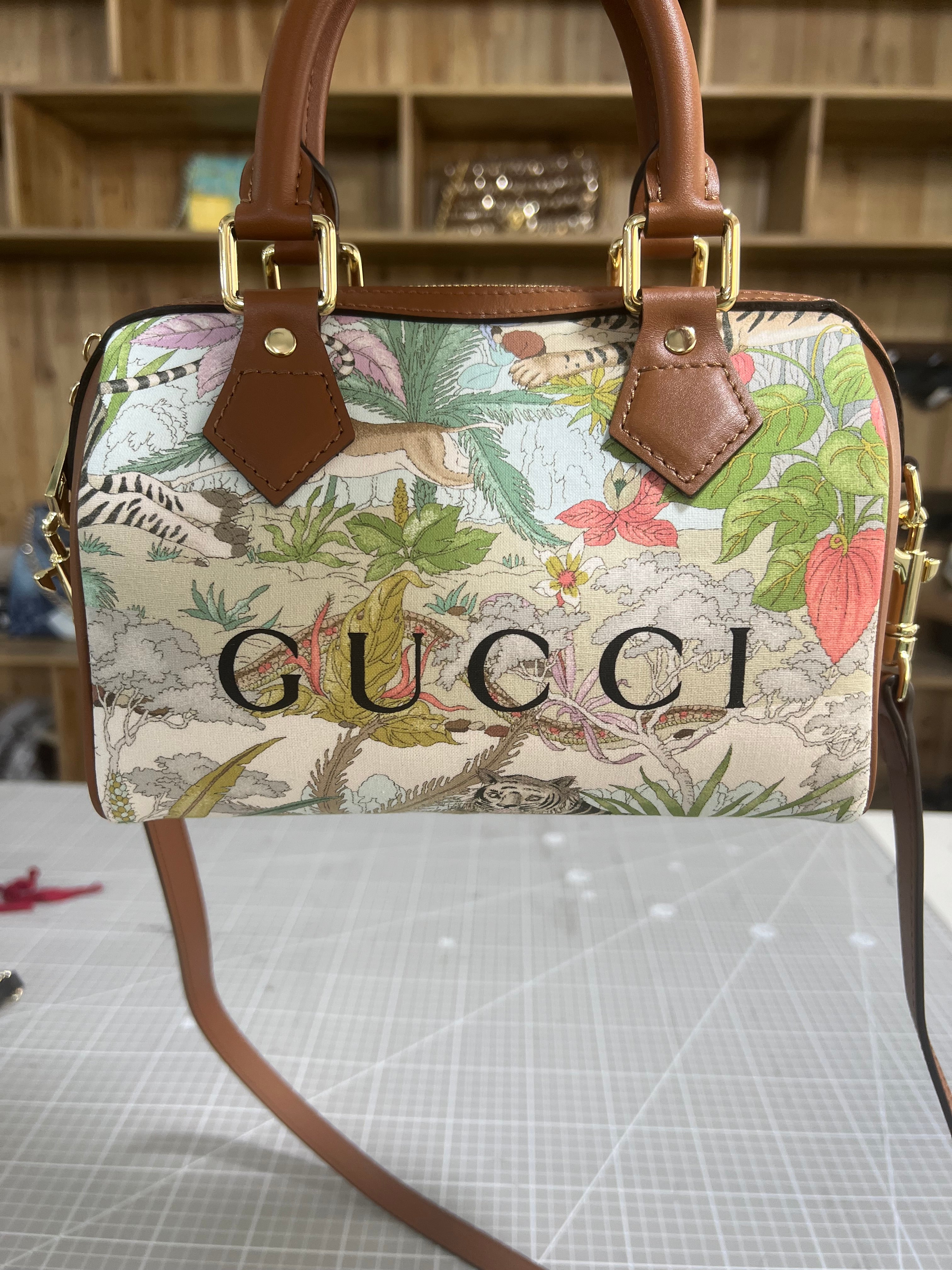 Upcycled Gucci Dust Bag Handbag