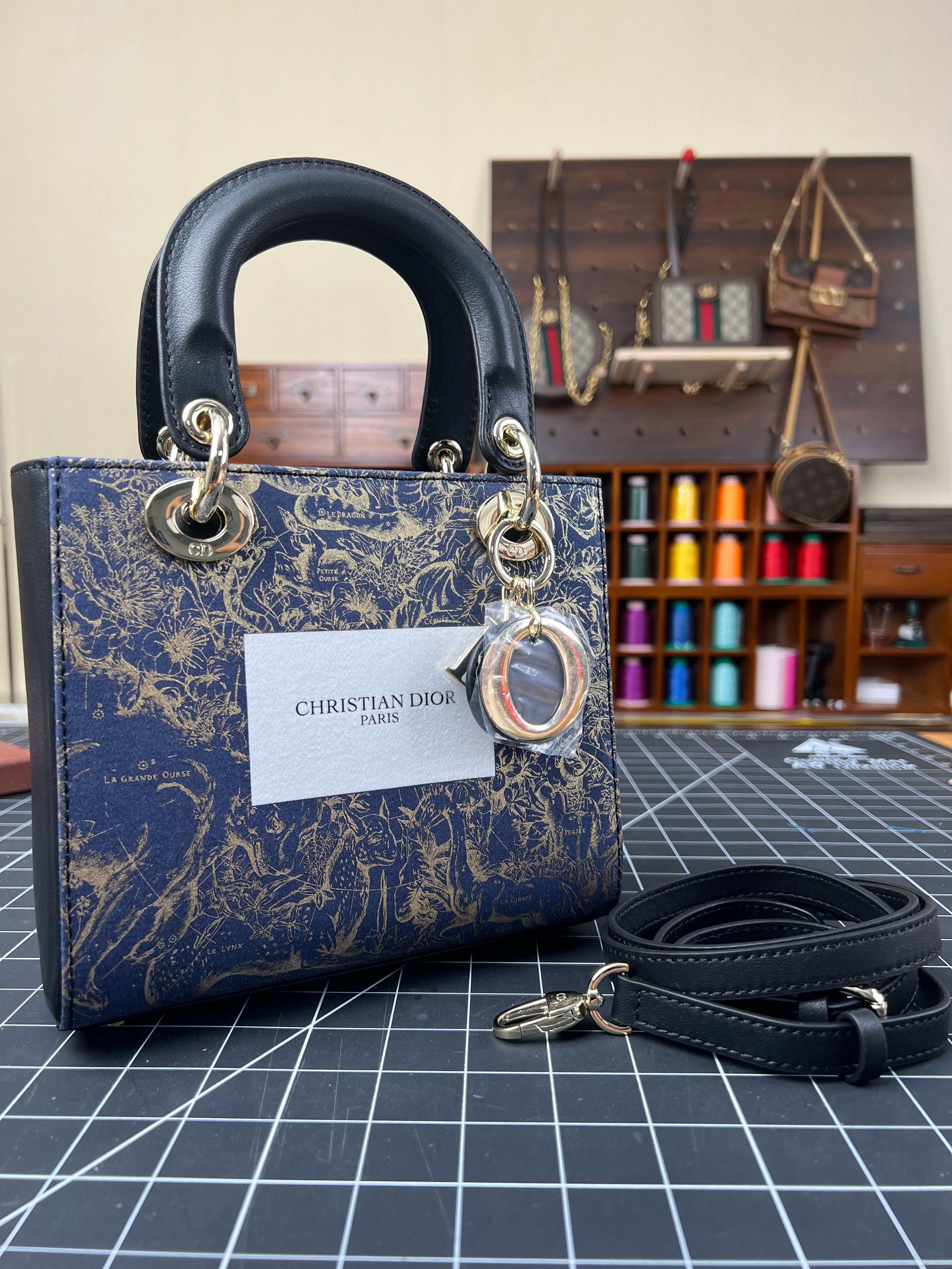 Introducing the Upcycled Dior Dust Bag Lady Dior-style Bag