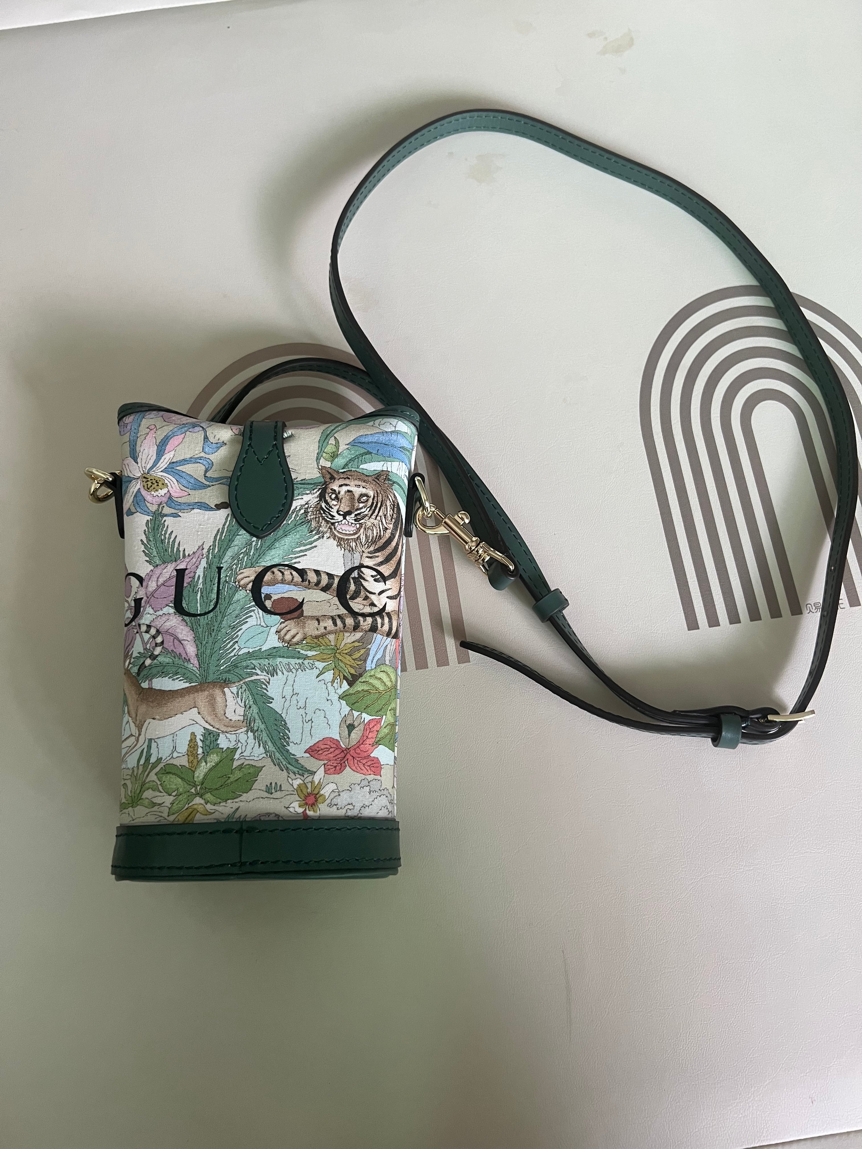 Upcycled Gucci Dust Bag Mini Bucket Bag