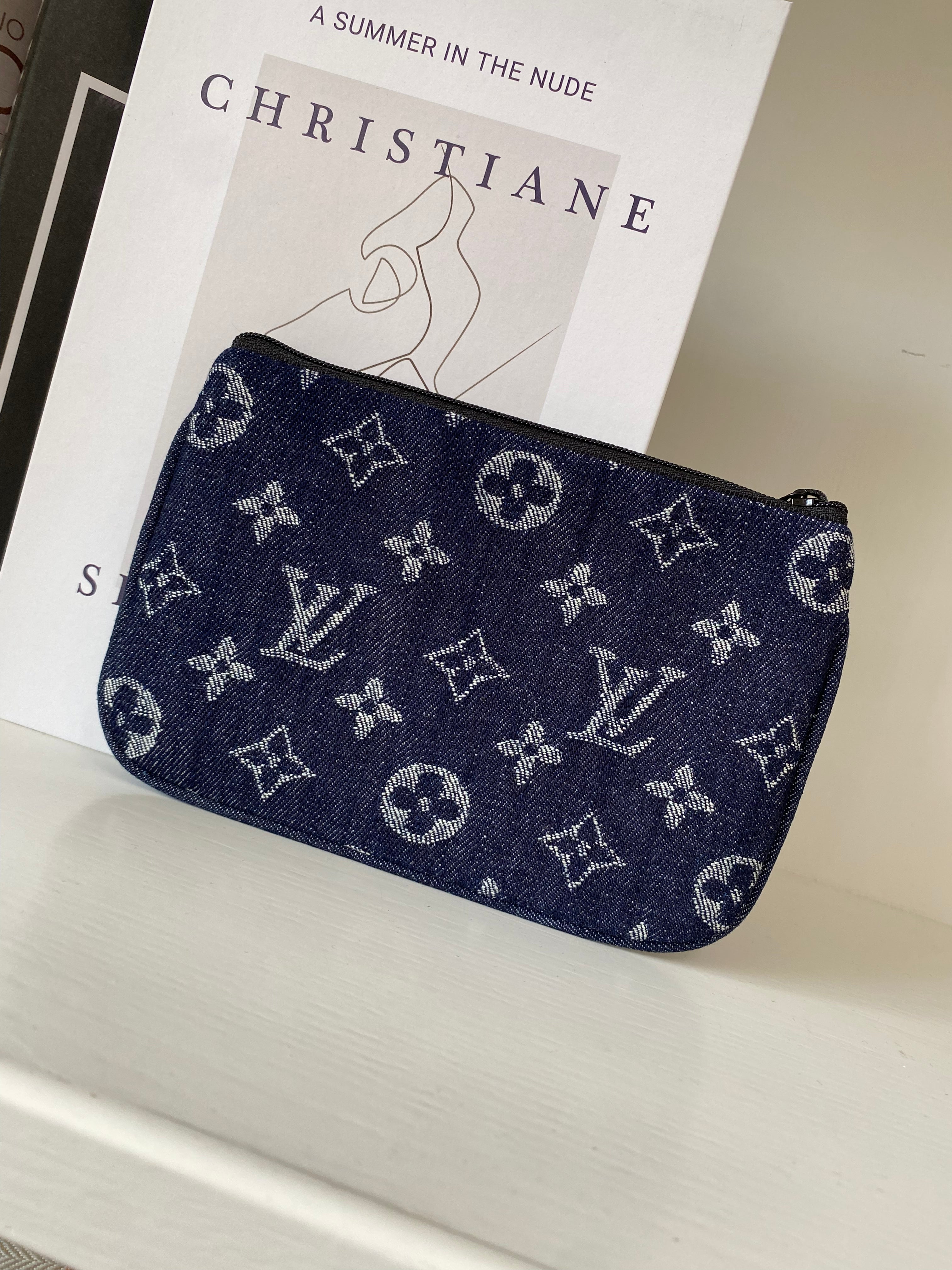 Louis Vuitton Denim Fabric Wallet